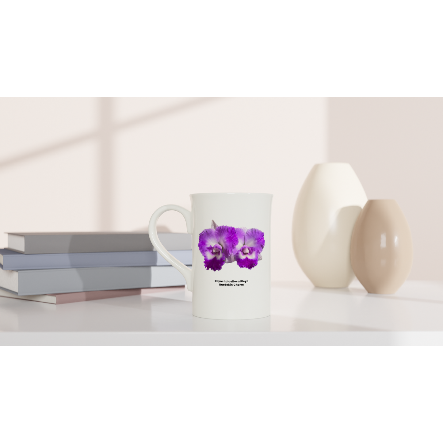 Rhyncholaeliocattleya Burdekin Charm Orchid Porcelain Mug