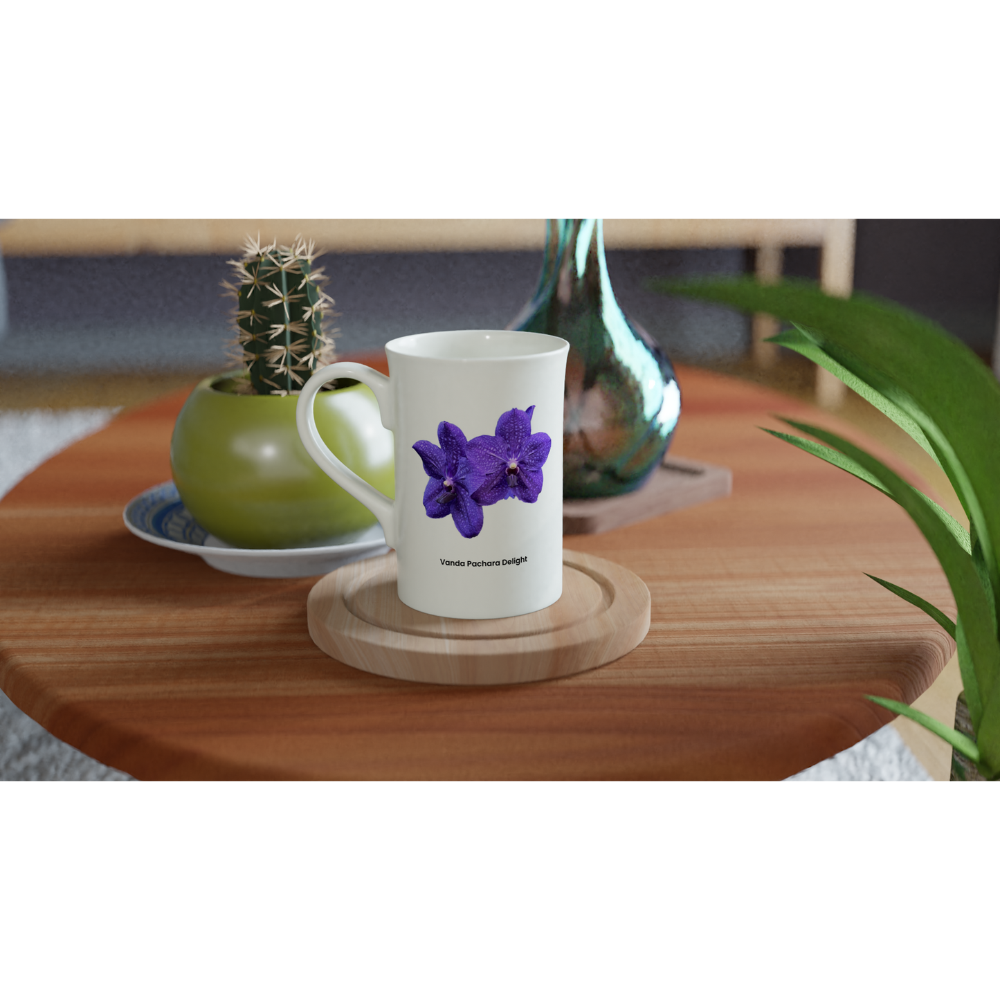 Vanda Pachara Delight Orchid Porcelain Mug