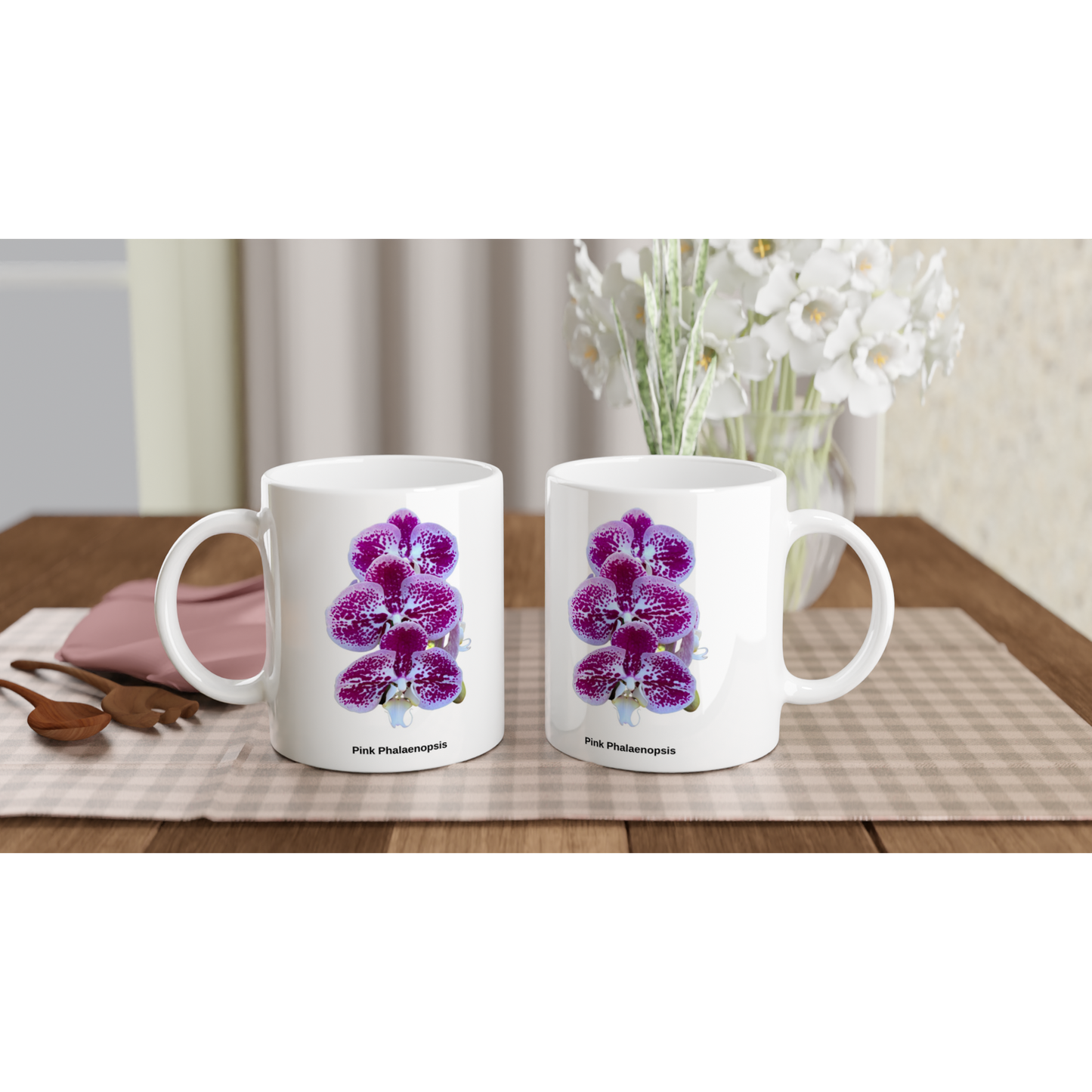 Pink Phalaenopsis Orchid Coffee Mug