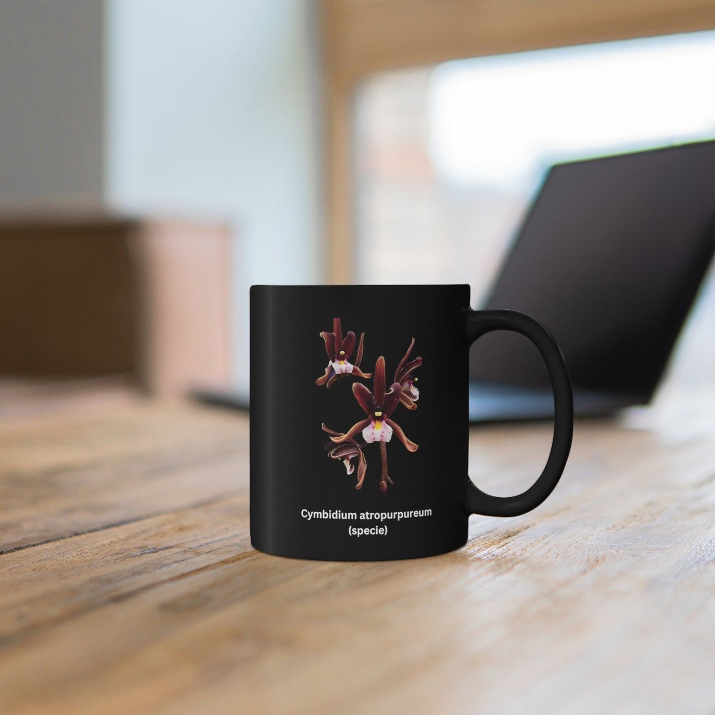 Cymbidium atropurpureum Orchid Coffee Mug