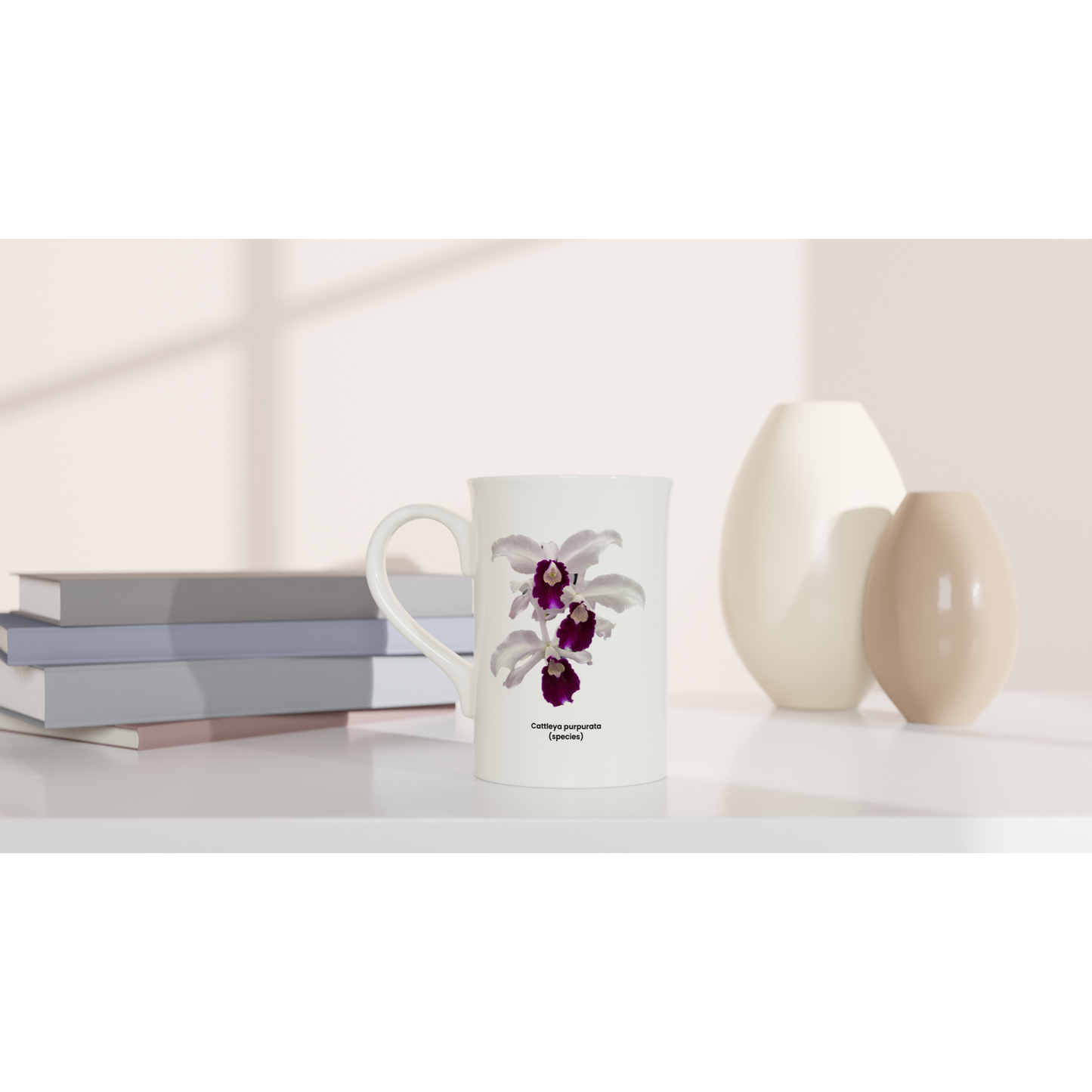 Cattleya purpurata Orchid Porcelain Mug