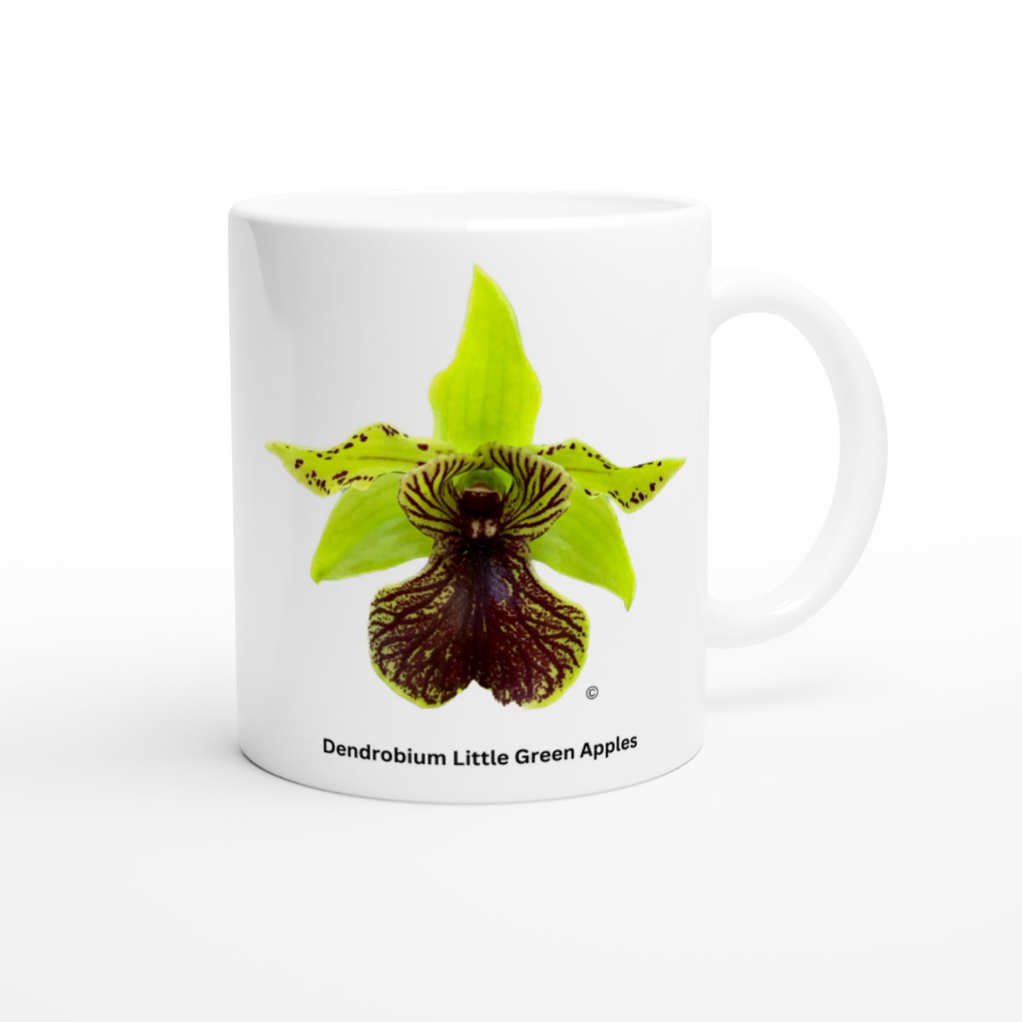 Dendrobium Little Green Apples Orchid Coffee Mug