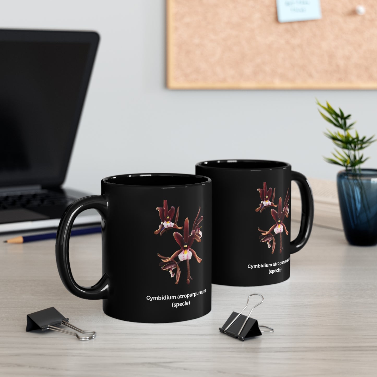 Cymbidium atropurpureum Orchid Coffee Mug