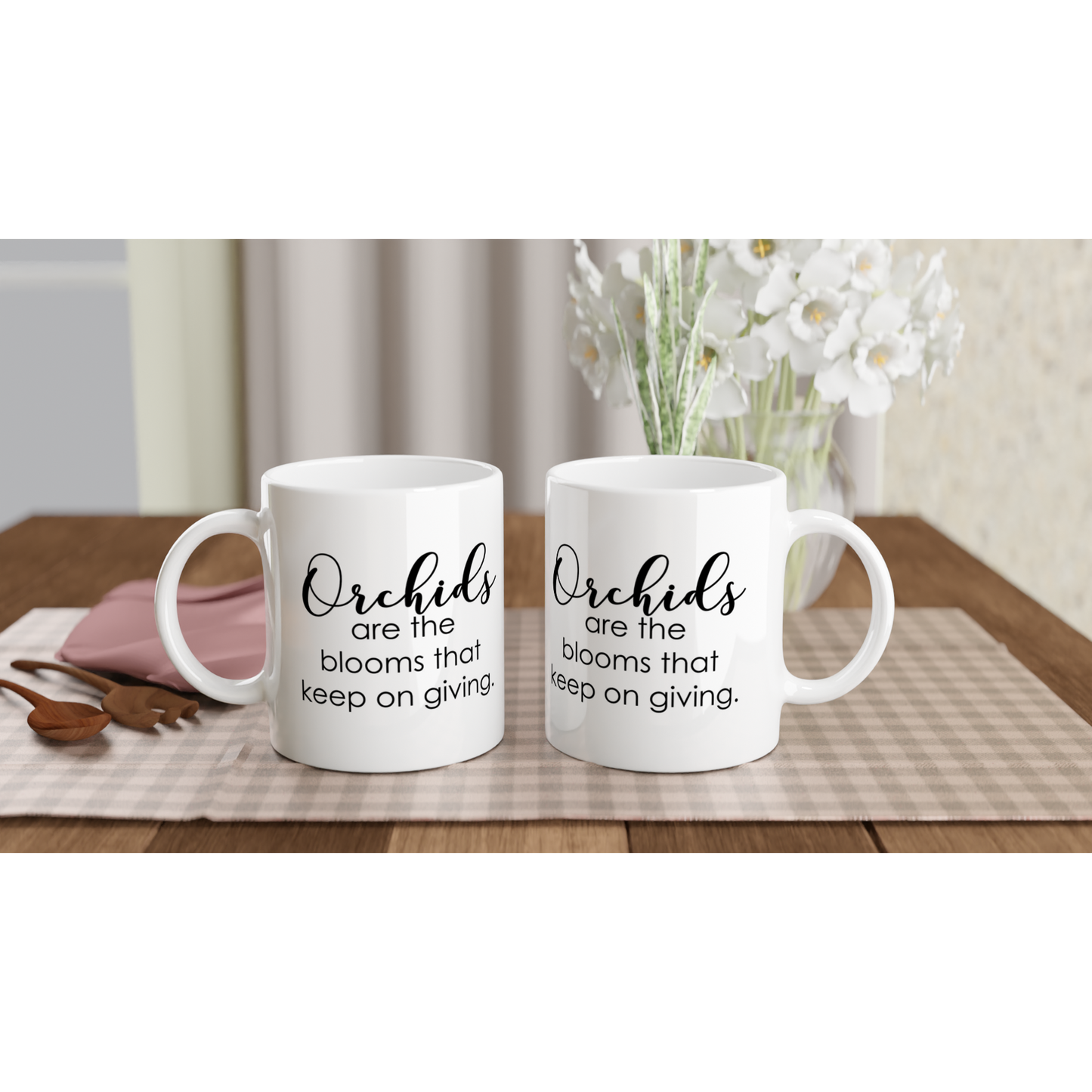 Keep On Giving Orchid Coffee Mug