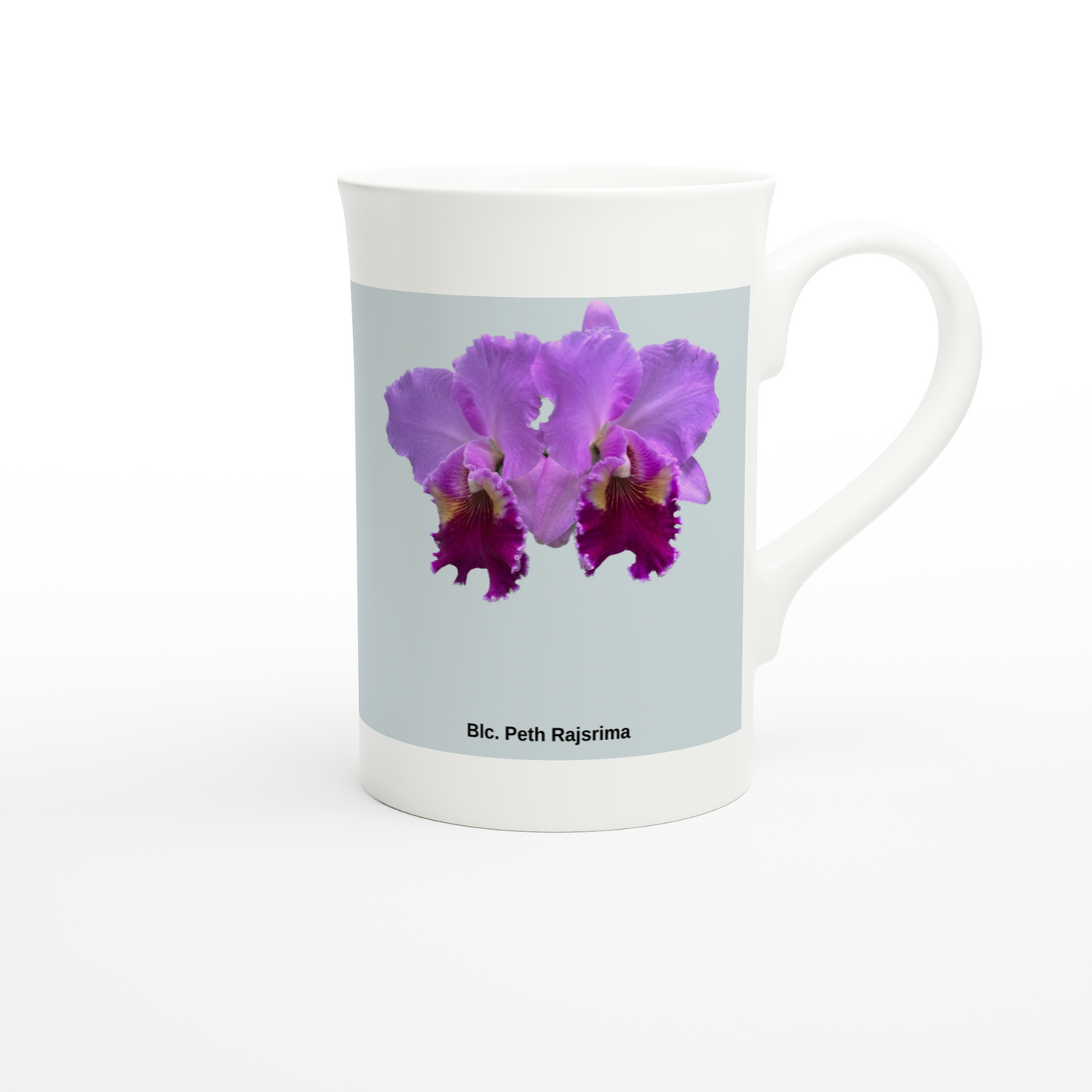 Brassolaeliocattleya Peth Rasjrima Orchid Blue Porcelain Mug