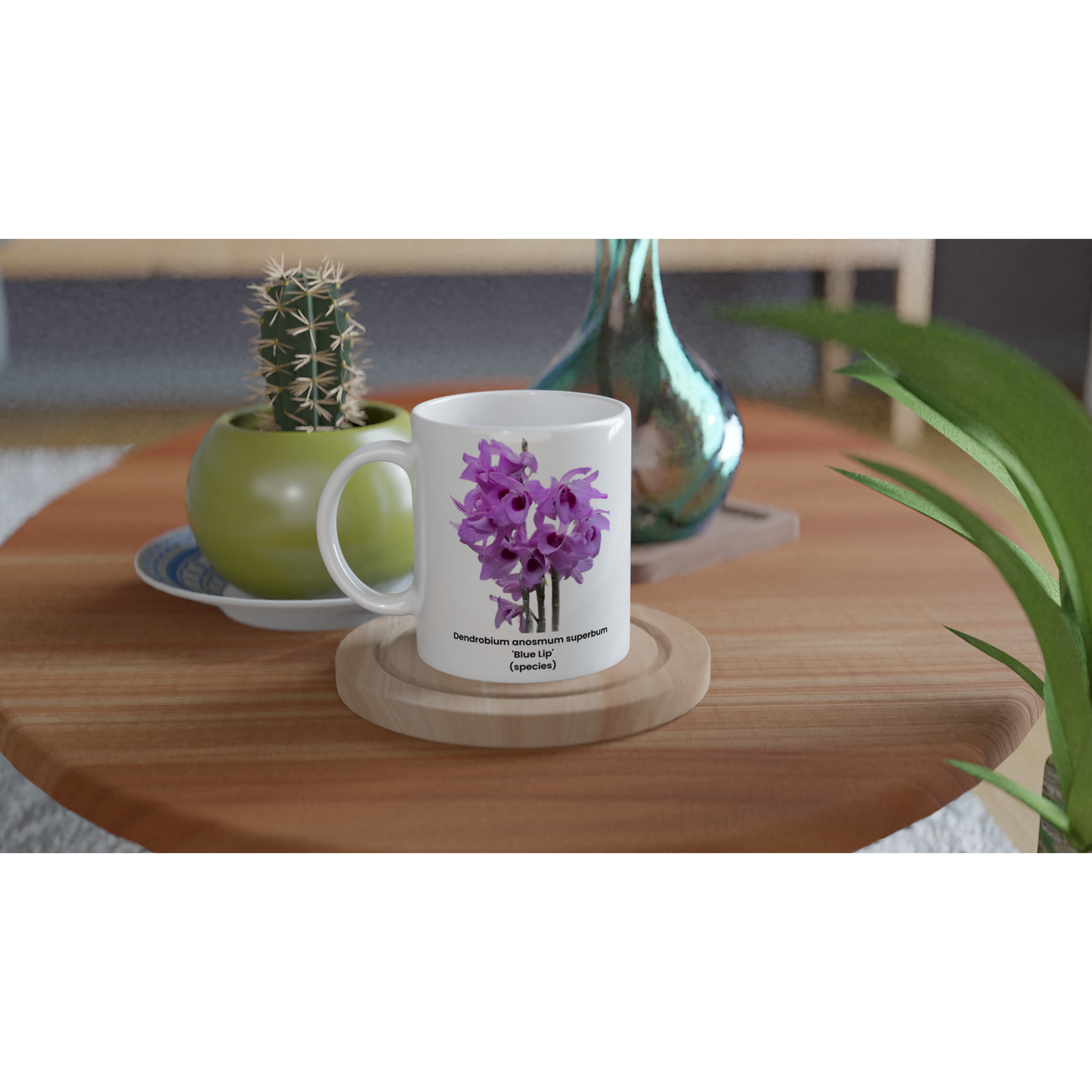 Dendrobium anosmum superbum 'Blue Lip' Orchid Coffee Mug