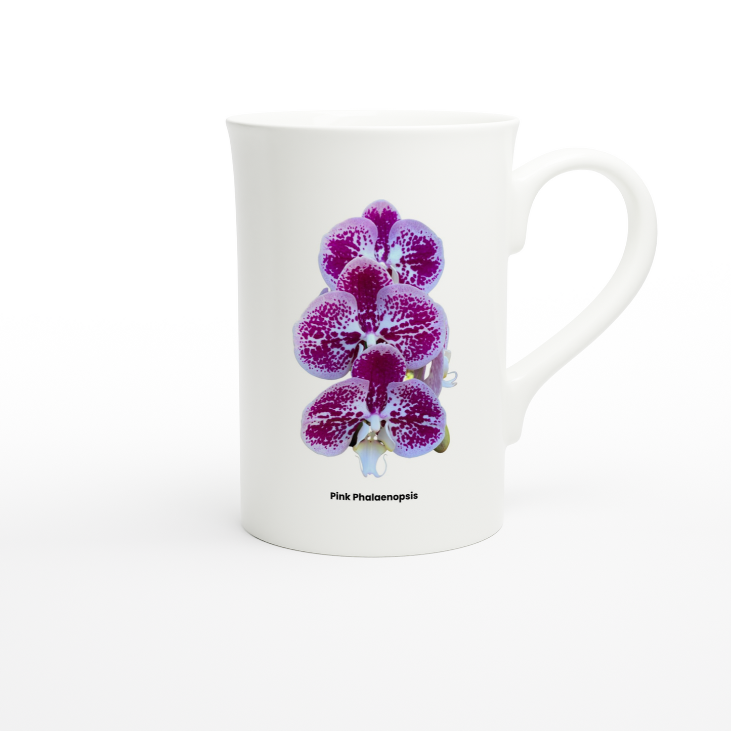 Pink Phalaenopsis Orchid Porcelain Mug