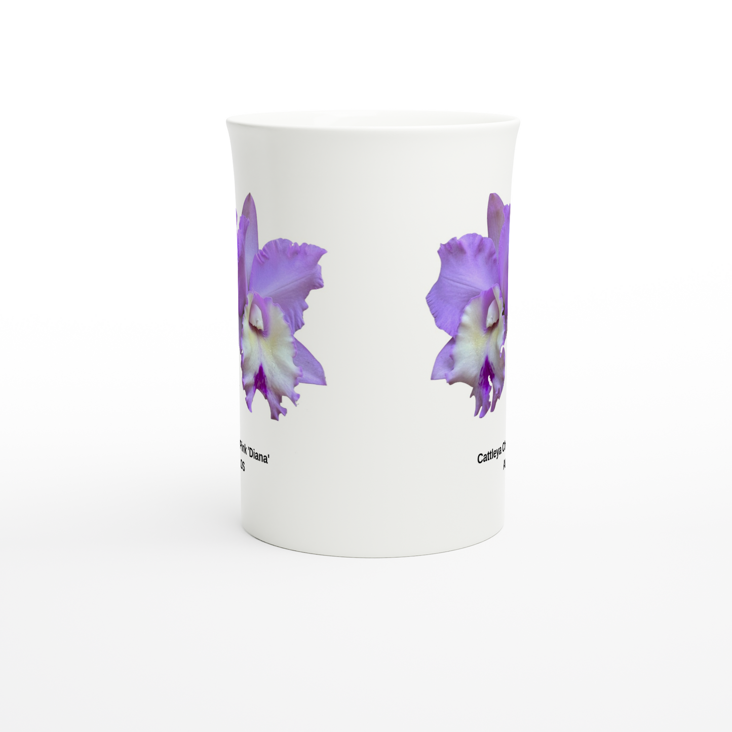 Cattleya Chief Pink 'Diana' Orchid Porcelain Mug