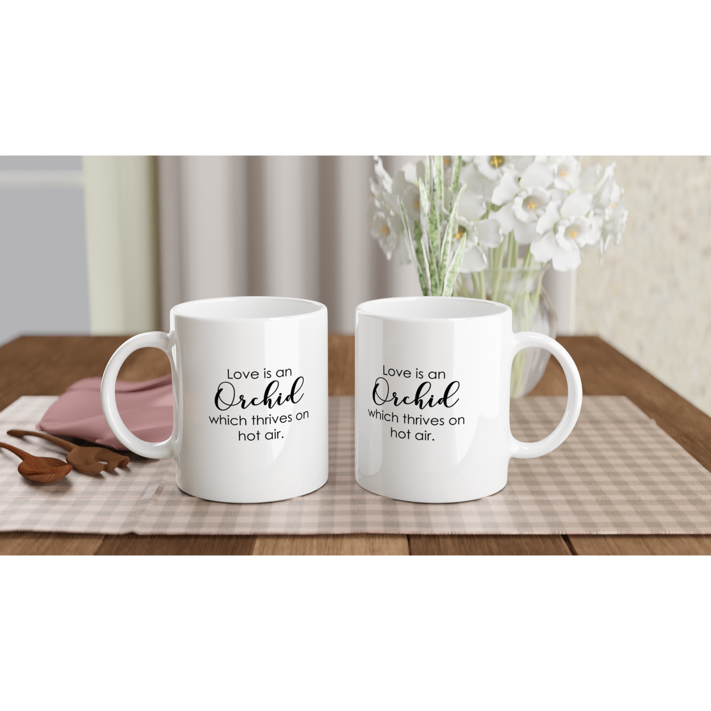 Thrives On Hot Air Orchid Coffee Mug