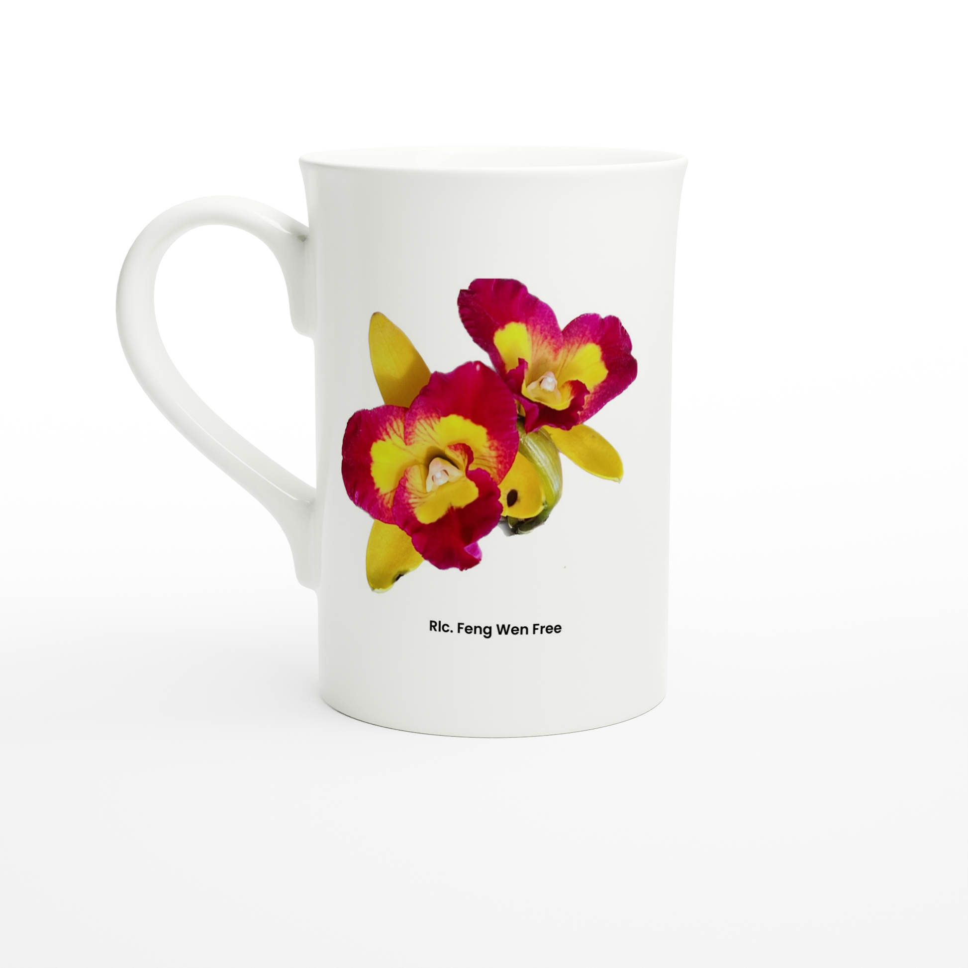 Rhyncattleanthe Feng Weng Free Orchid Porcelain Mug