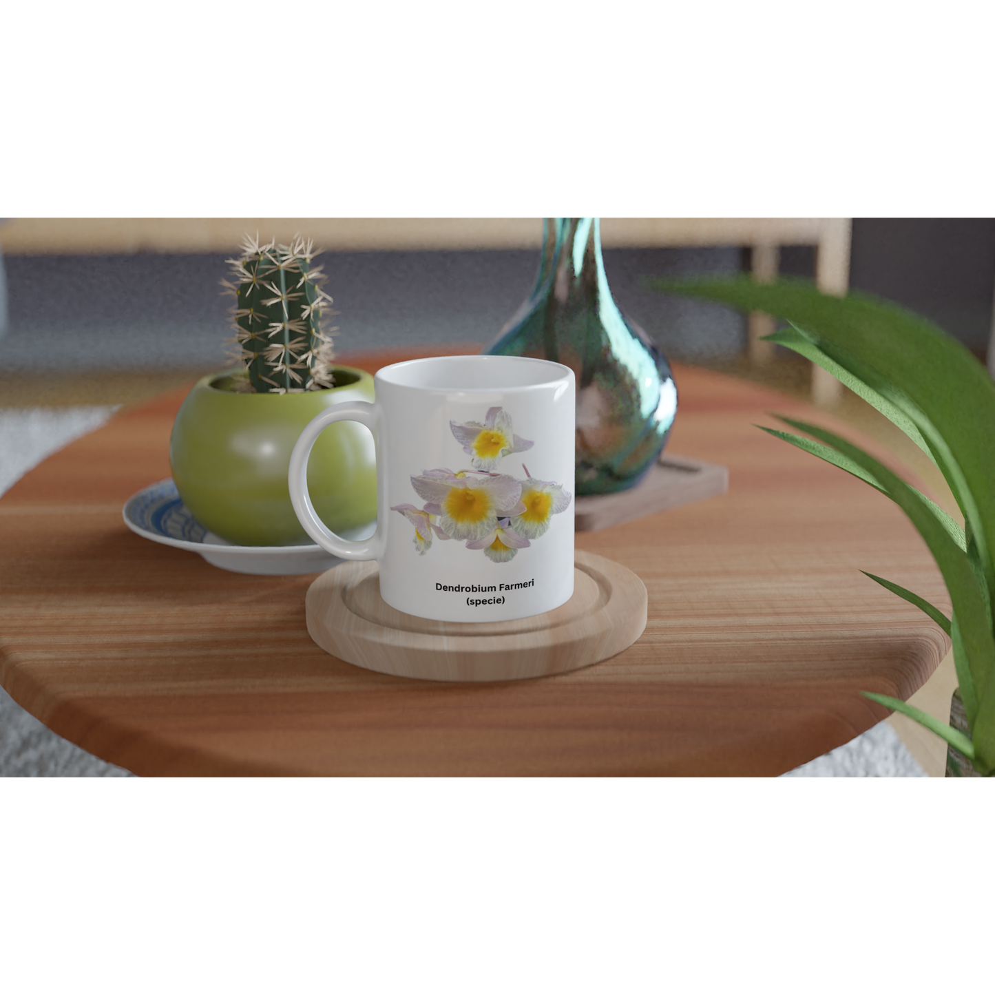 Dendrobium farmeri Orchid Coffee Mug