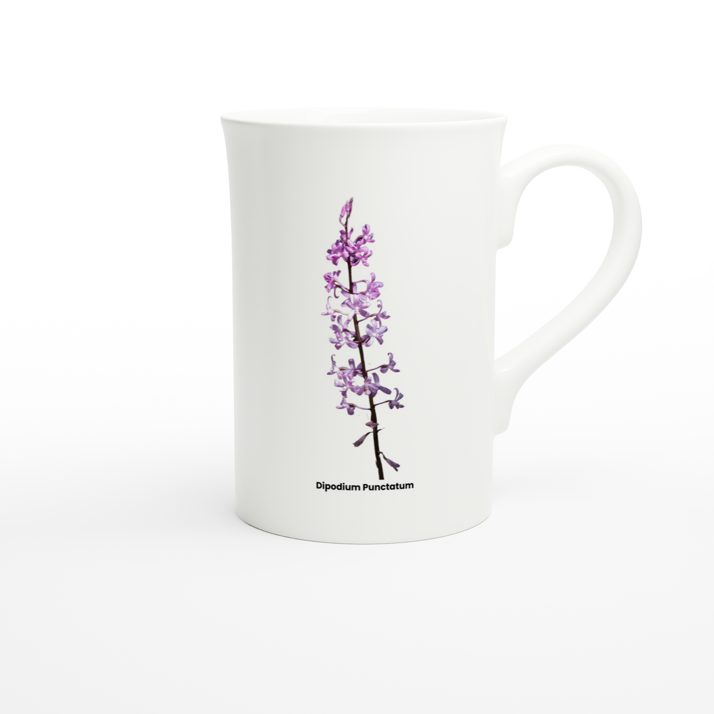 Dipodium Punctatum Orchid Porcelain Mug