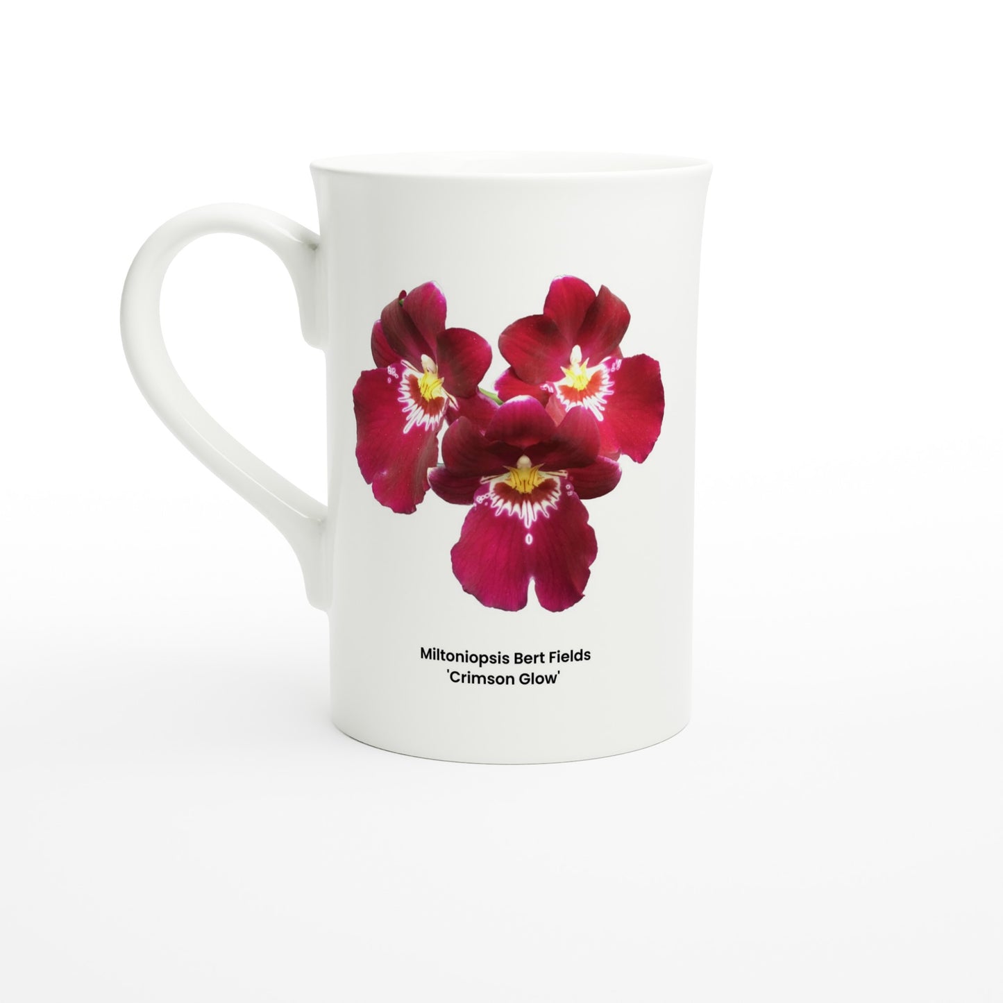 Miltoniopsis Bert Fields 'Crimson Glow' Orchid Porcelain Mug