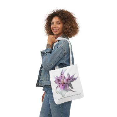 Bea. Peggy Ruth Carpenter "Morning Joy" Orchid Tote Bag