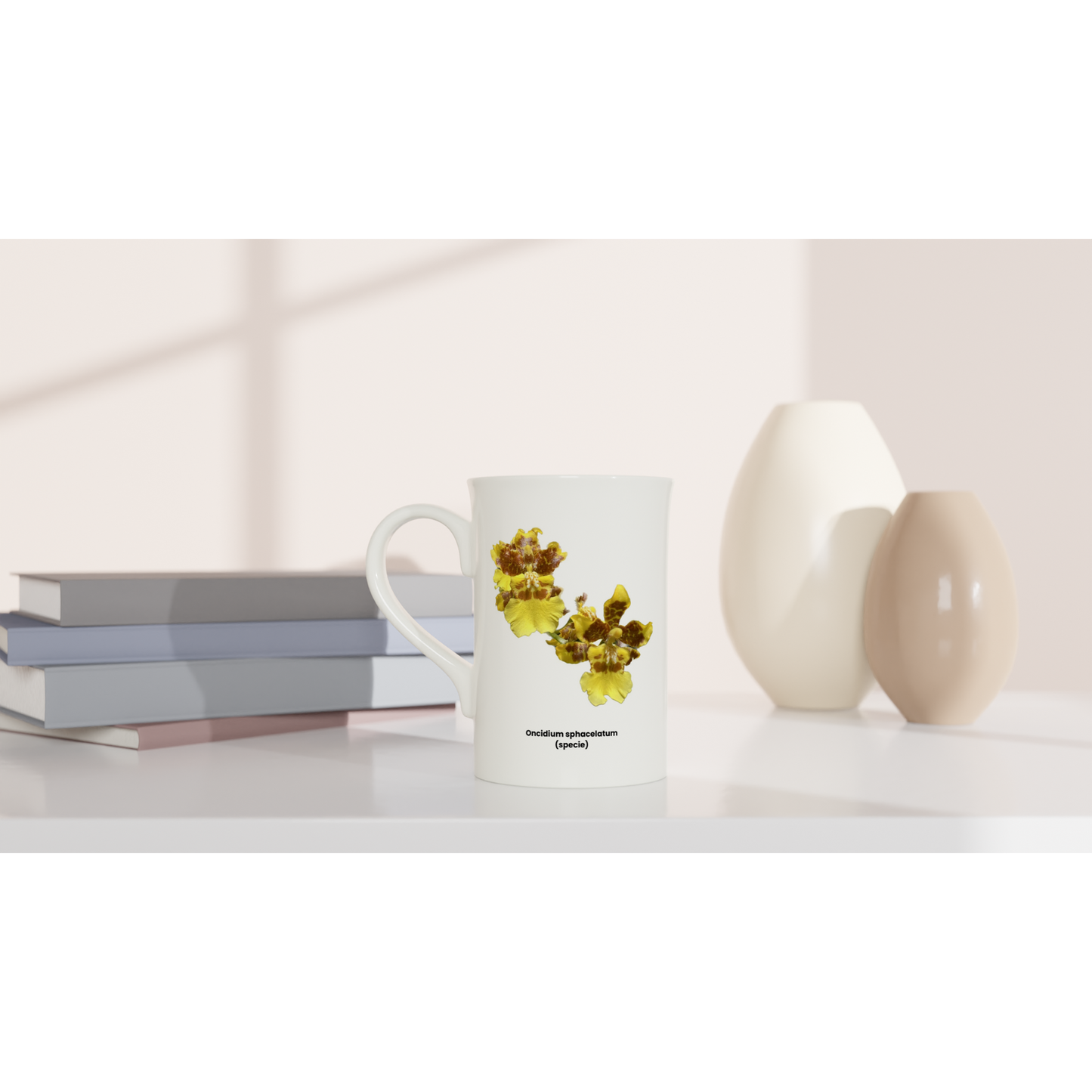 Oncidium sphacelatum Orchid Porcelain Mug