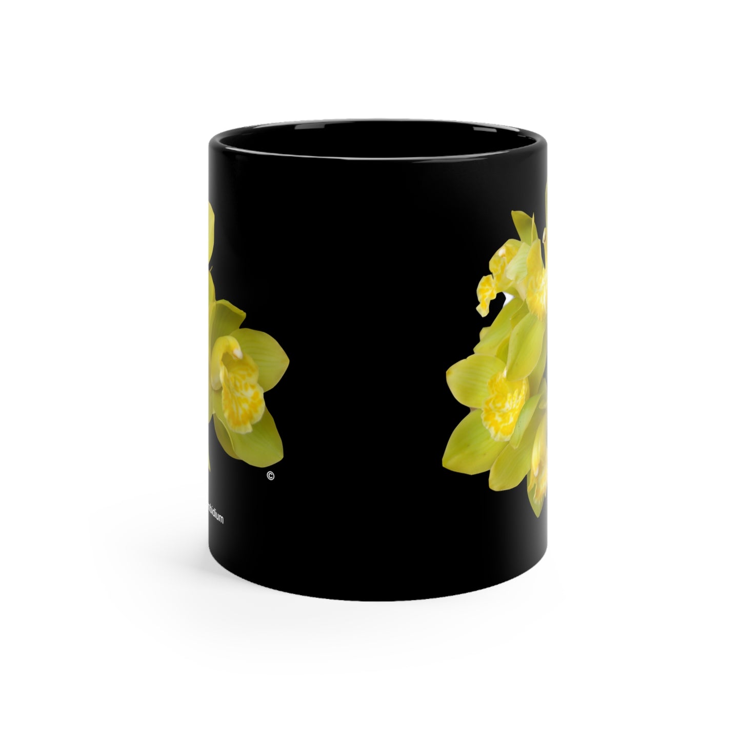 Yellow Cymbidium Orchid Coffee Mug