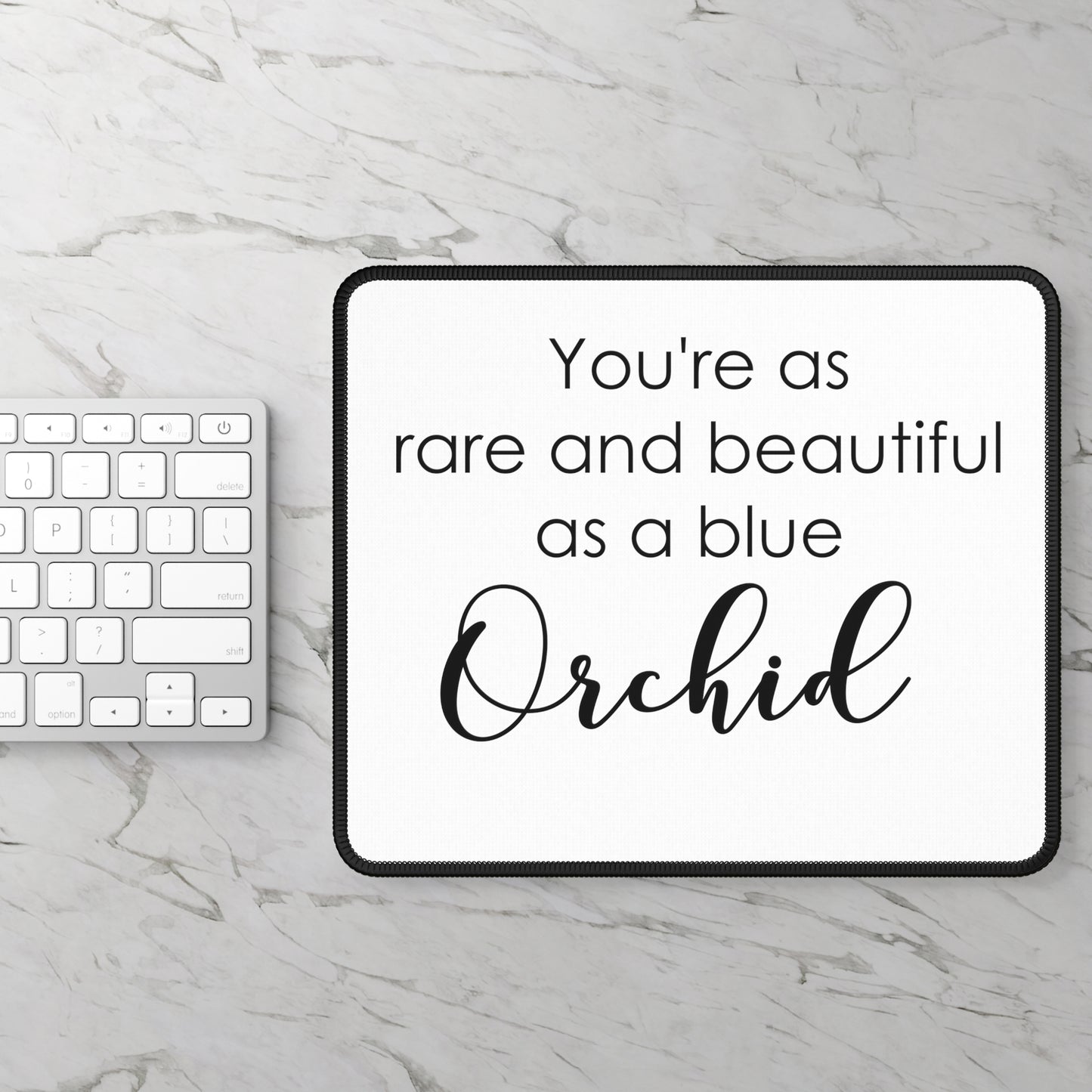 Beautiful As A Blue Orchid Mouse Pad