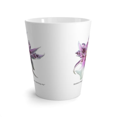 Bea. Peggy Ruth Carpenter "Morning Joy" Orchid Latte Mug