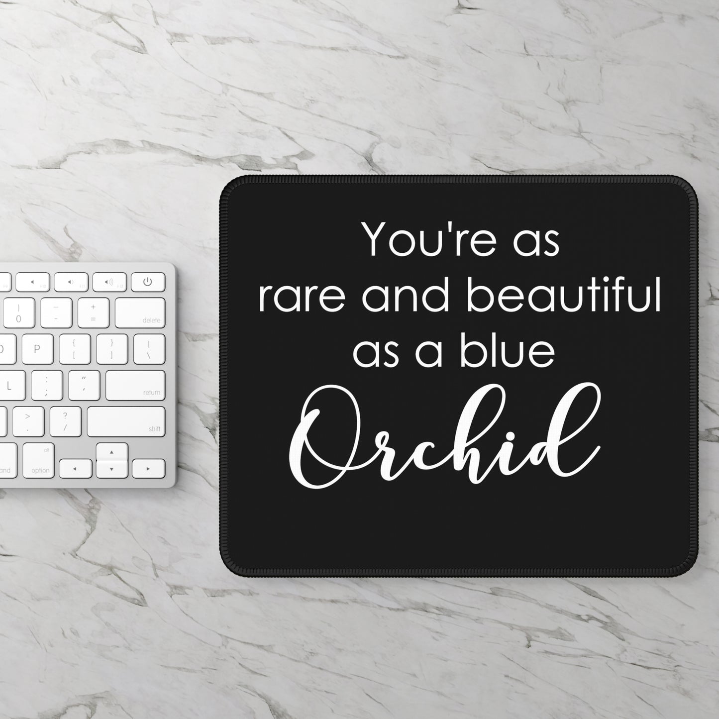 Beautiful As A Blue Orchid Mouse Pad