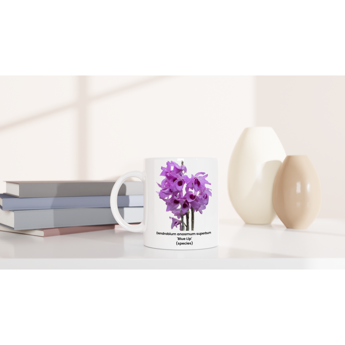 Dendrobium anosmum superbum 'Blue Lip' Orchid Coffee Mug