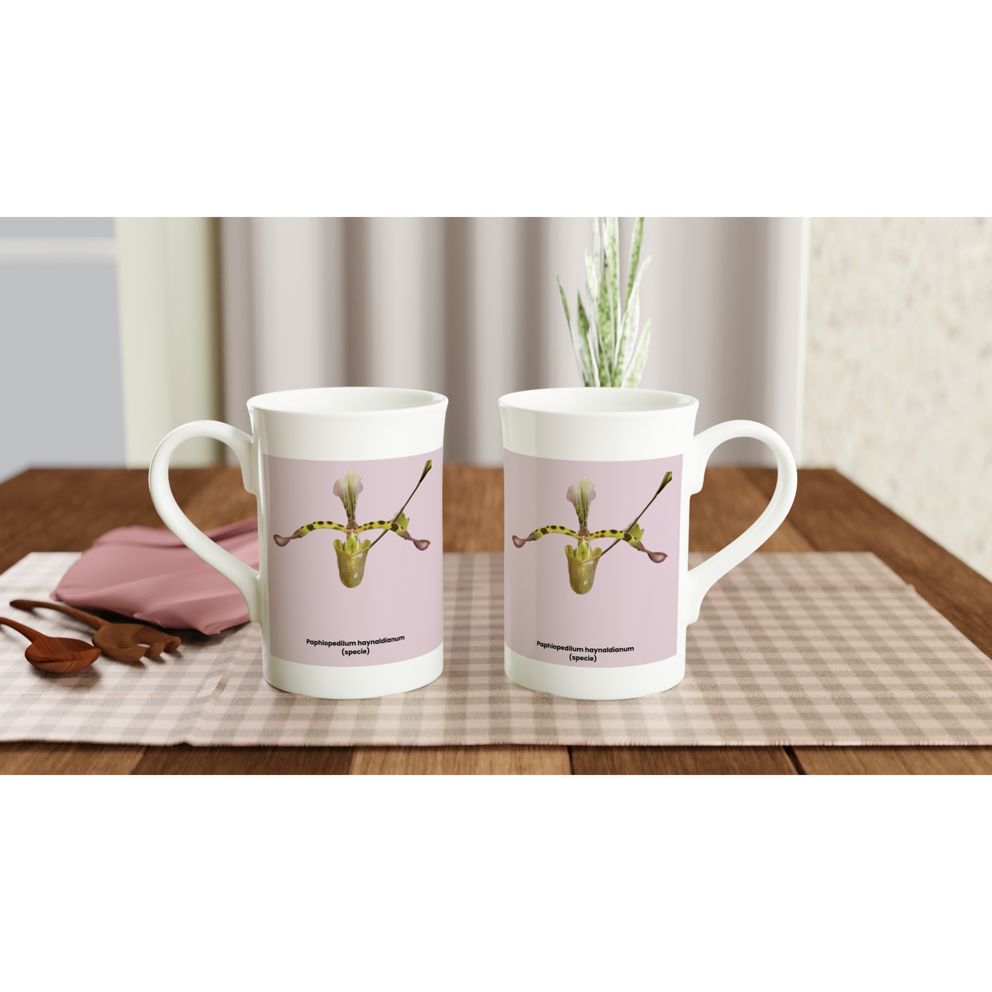 Paphiopedilum haynaldianum Orchid Pink Porcelain Mug