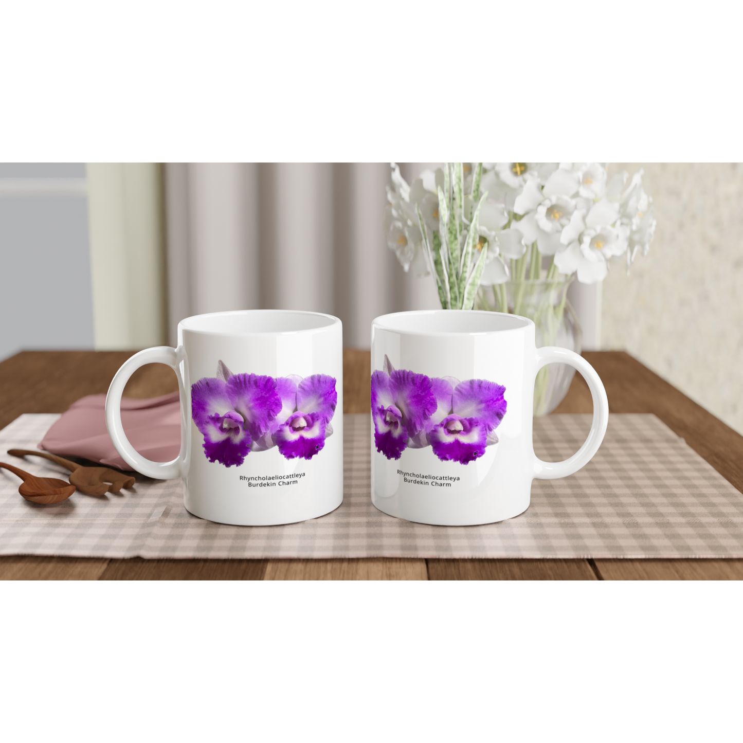 Rhyncholaeliocattleya Burdekin Charm Orchid Coffee Mug