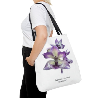 Zygonisia Cynosure 'Blue Bird' Orchid Tote Bag