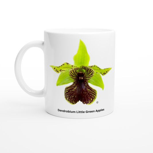 Dendrobium Little Green Apples Orchid Coffee Mug