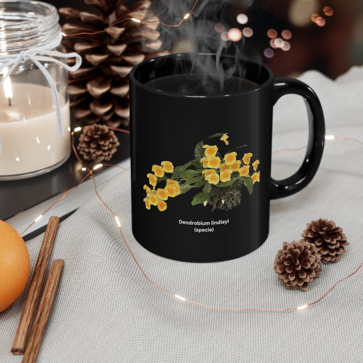 Dendrobium lindleyi Orchid Coffee Mug