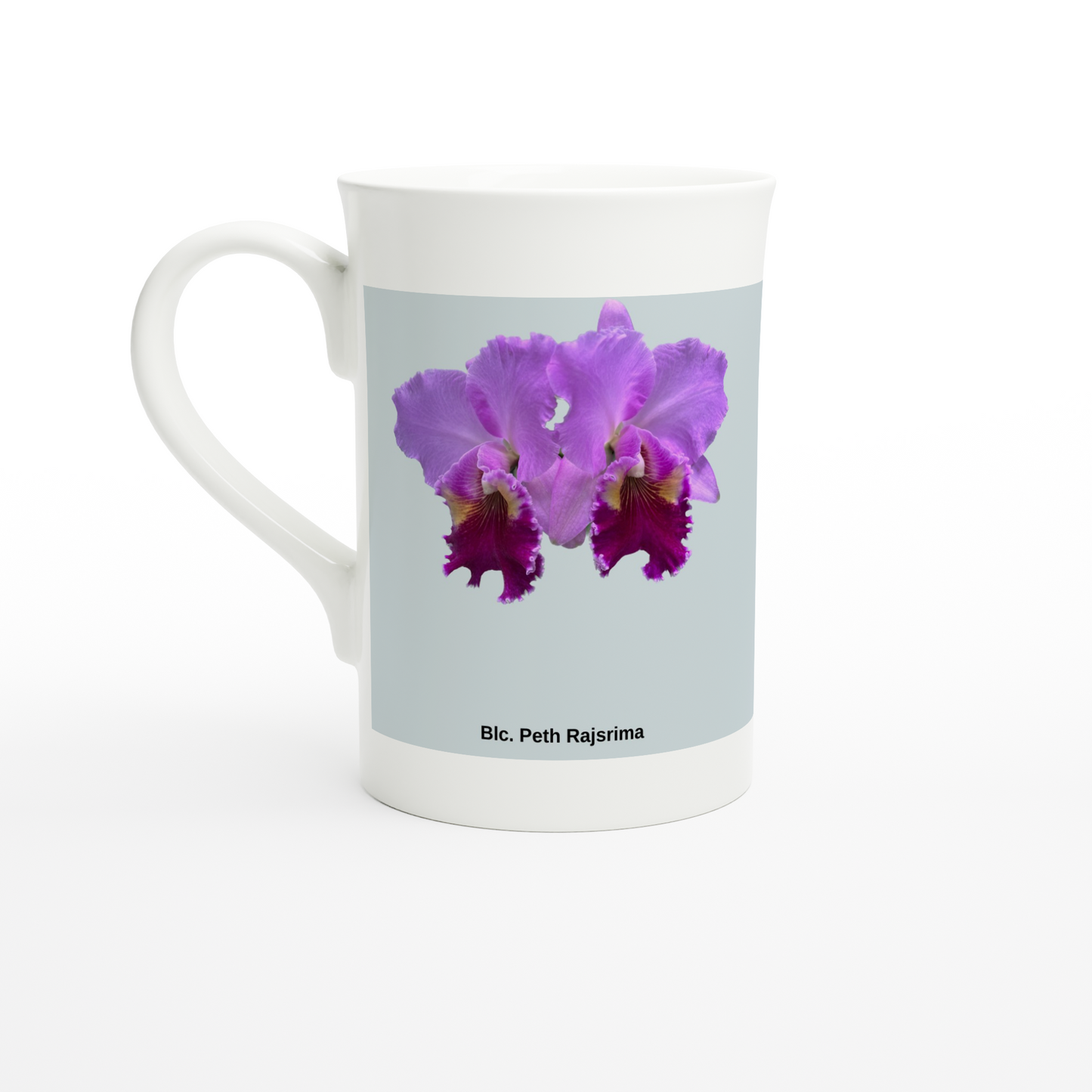 Brassolaeliocattleya Peth Rasjrima Orchid Blue Porcelain Mug