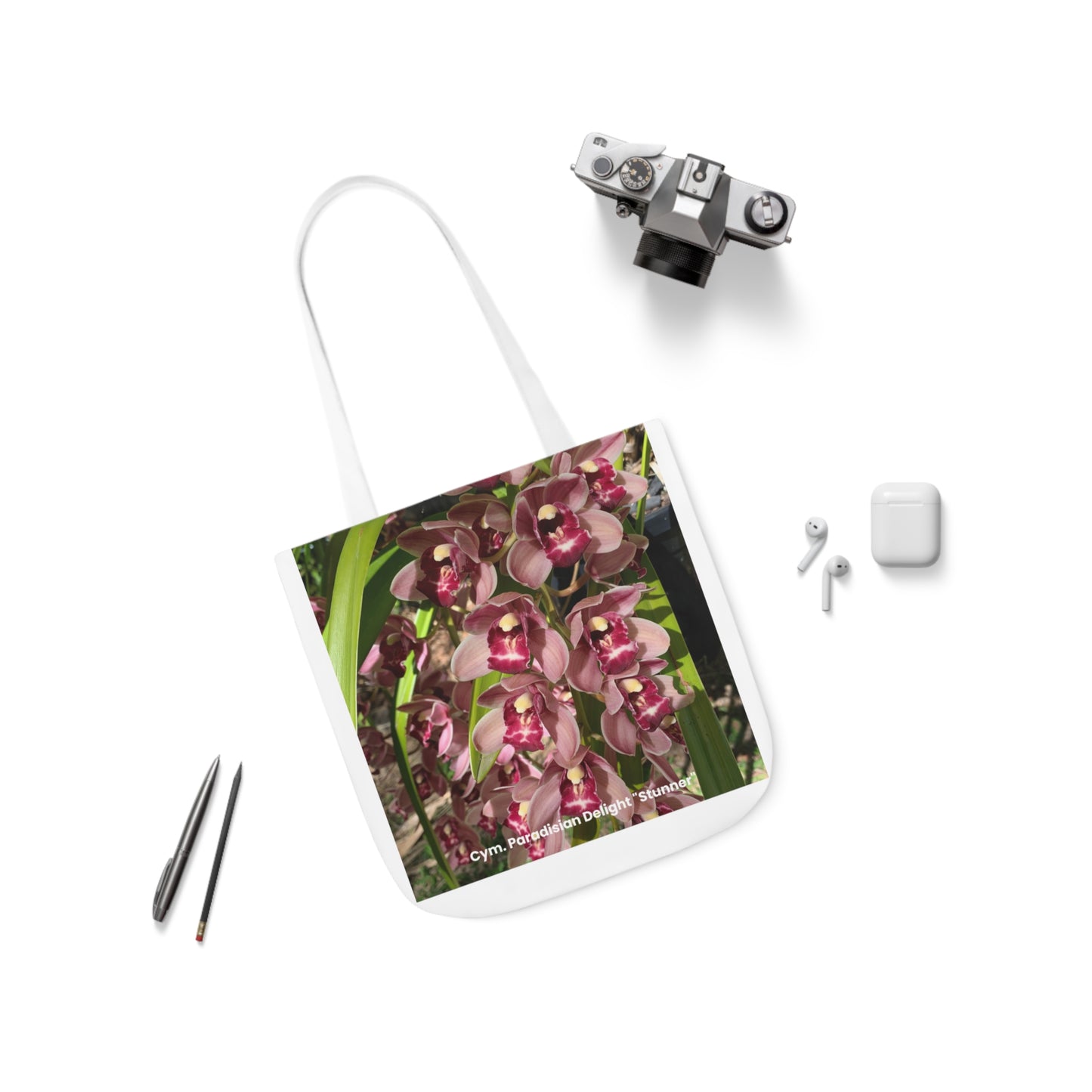 Cym. Paradisian Delight 'Stunner' Orchid Tote Bag