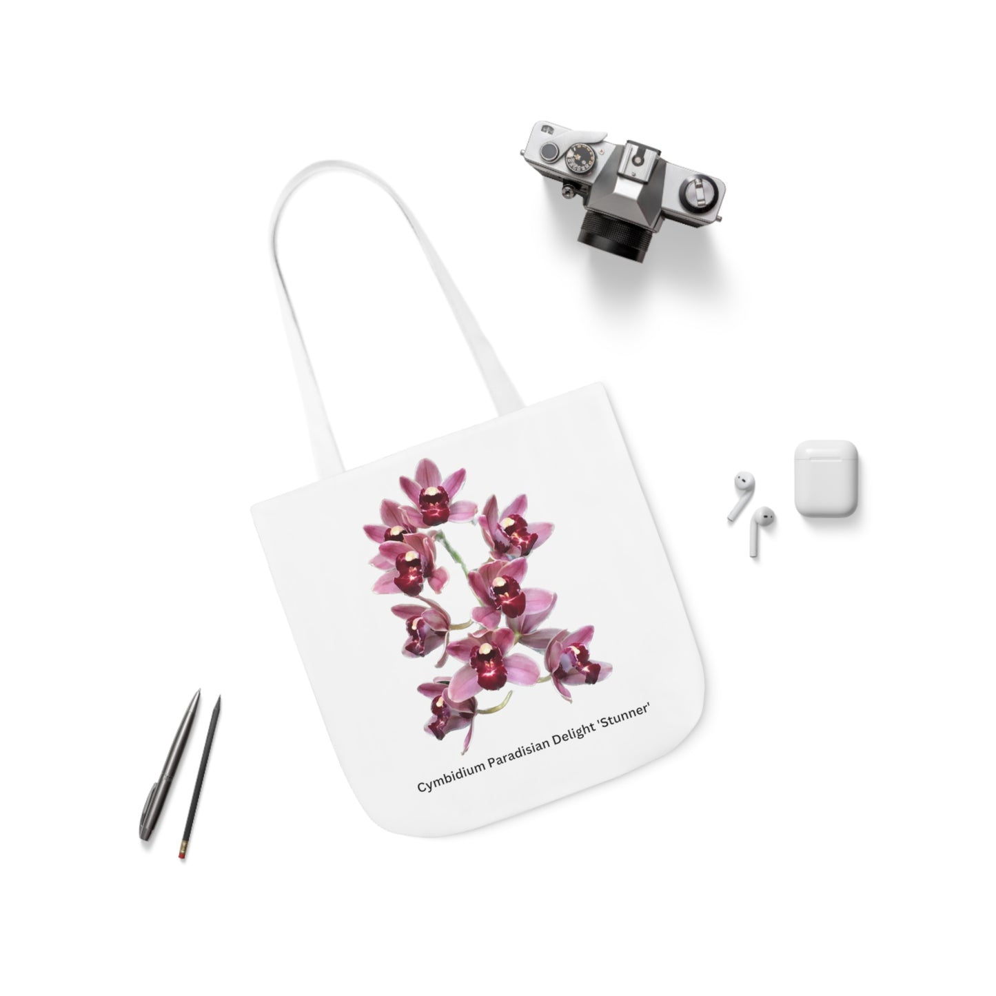 Cymbidium Paradisian Delight 'Stunner' Orchid White Tote Bag