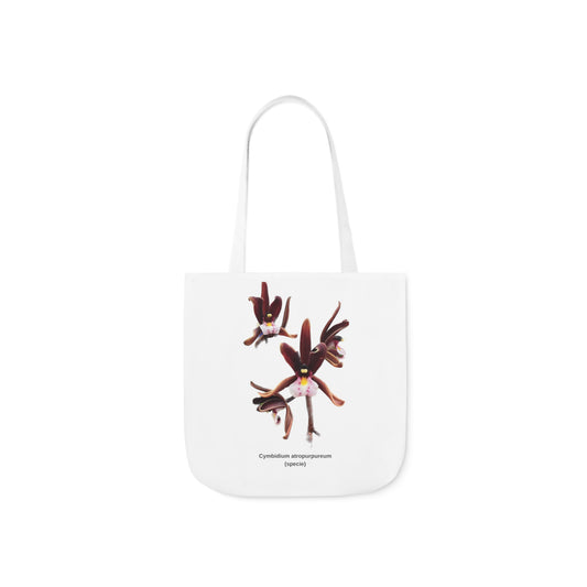 Cymbidium atropurpureum Orchid Tote Bag