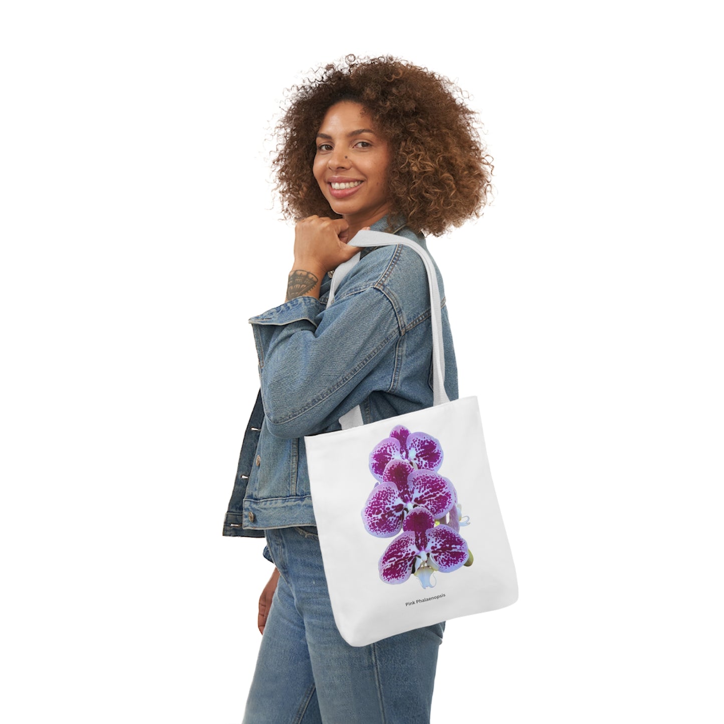 Pink & White Phalaenopsis Orchid Tote Bag