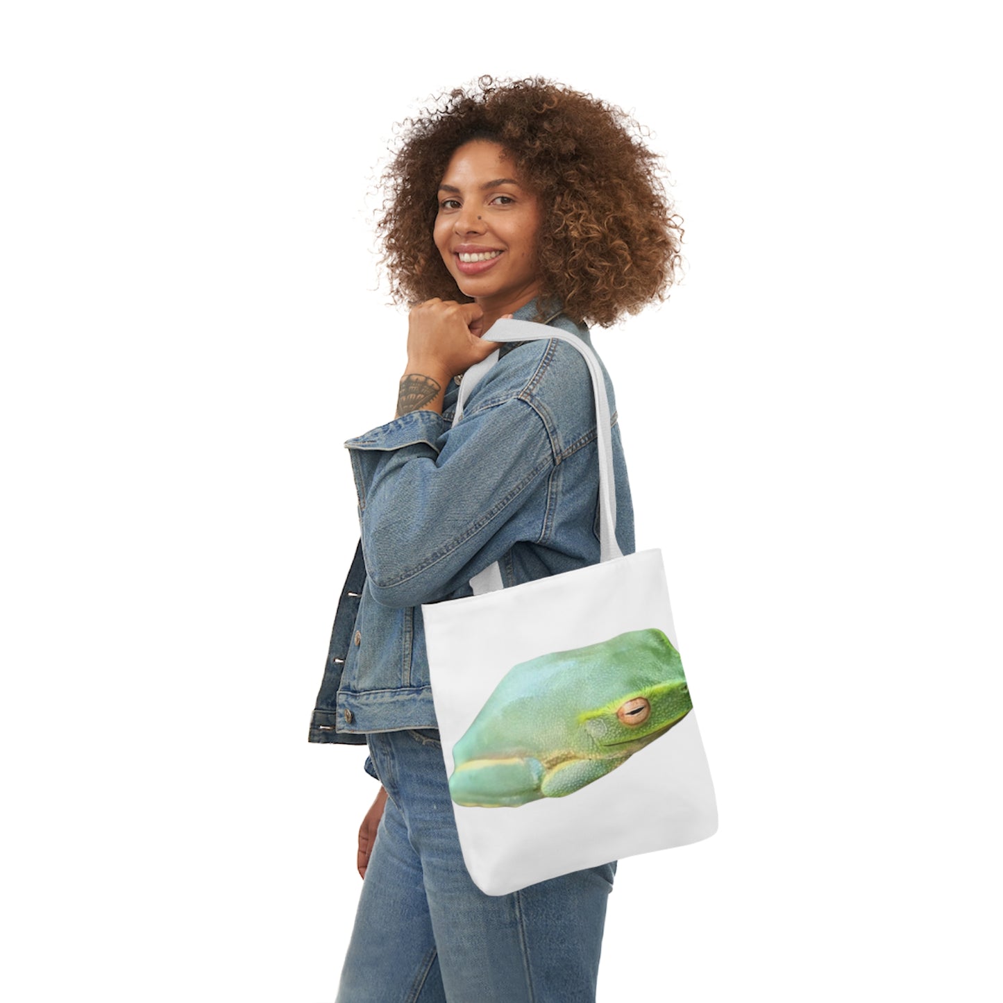 Green Tree Frog Tote Bag