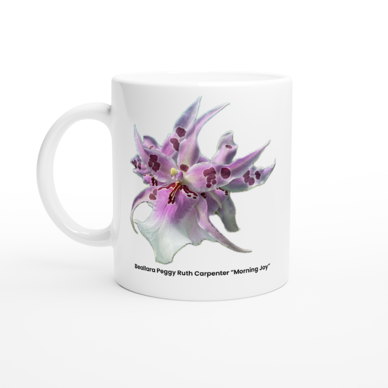 Bea. Peggy Ruth Carpenter " Morning Joy" Orchid Coffee Mug