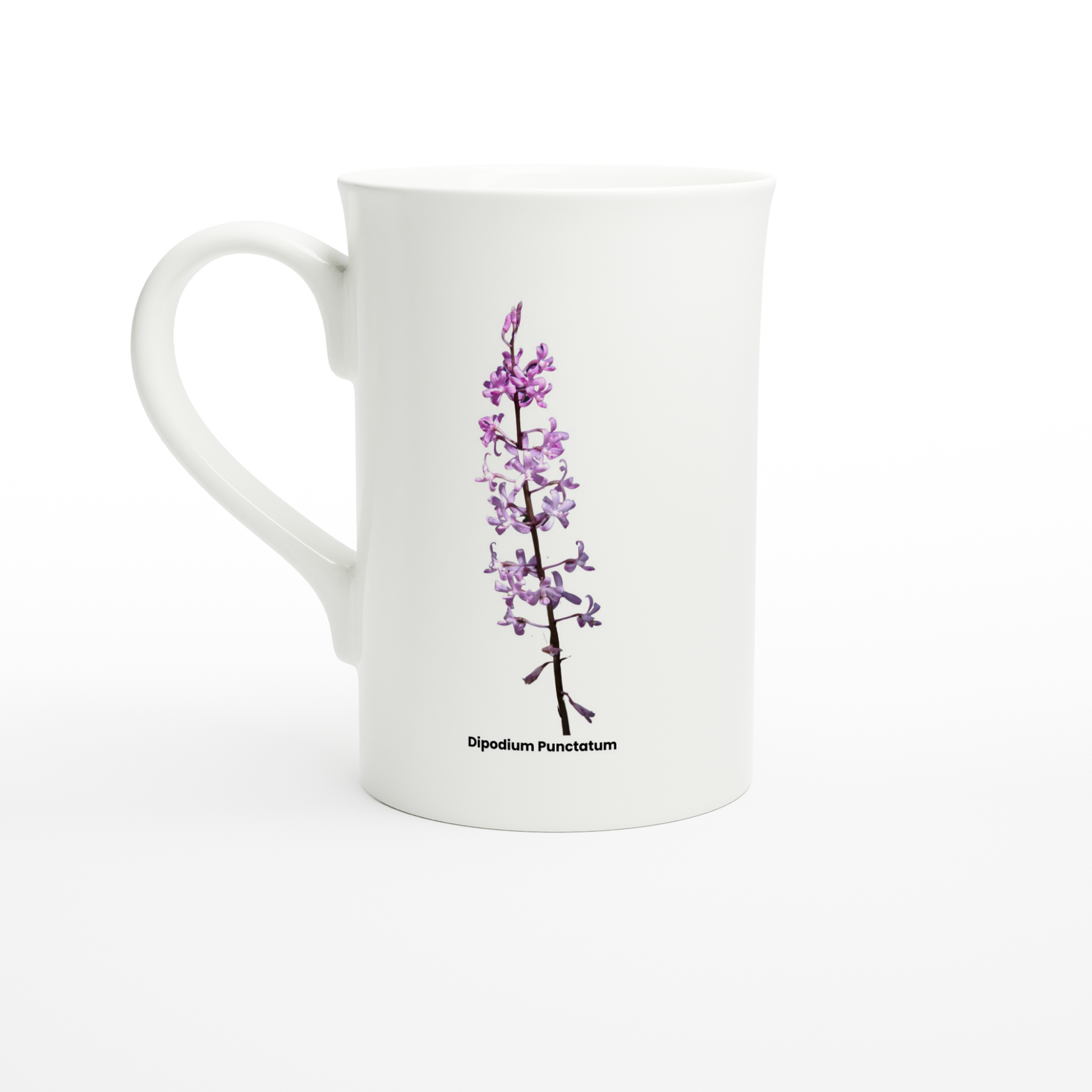 Dipodium Punctatum Orchid Porcelain Mug