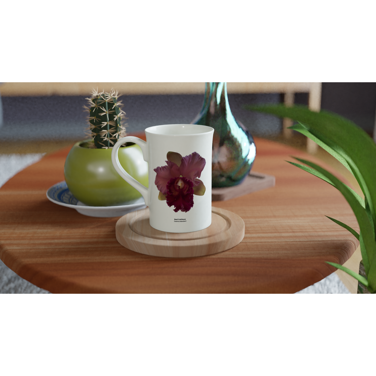 Cattleya Orchid Porcelain Mug