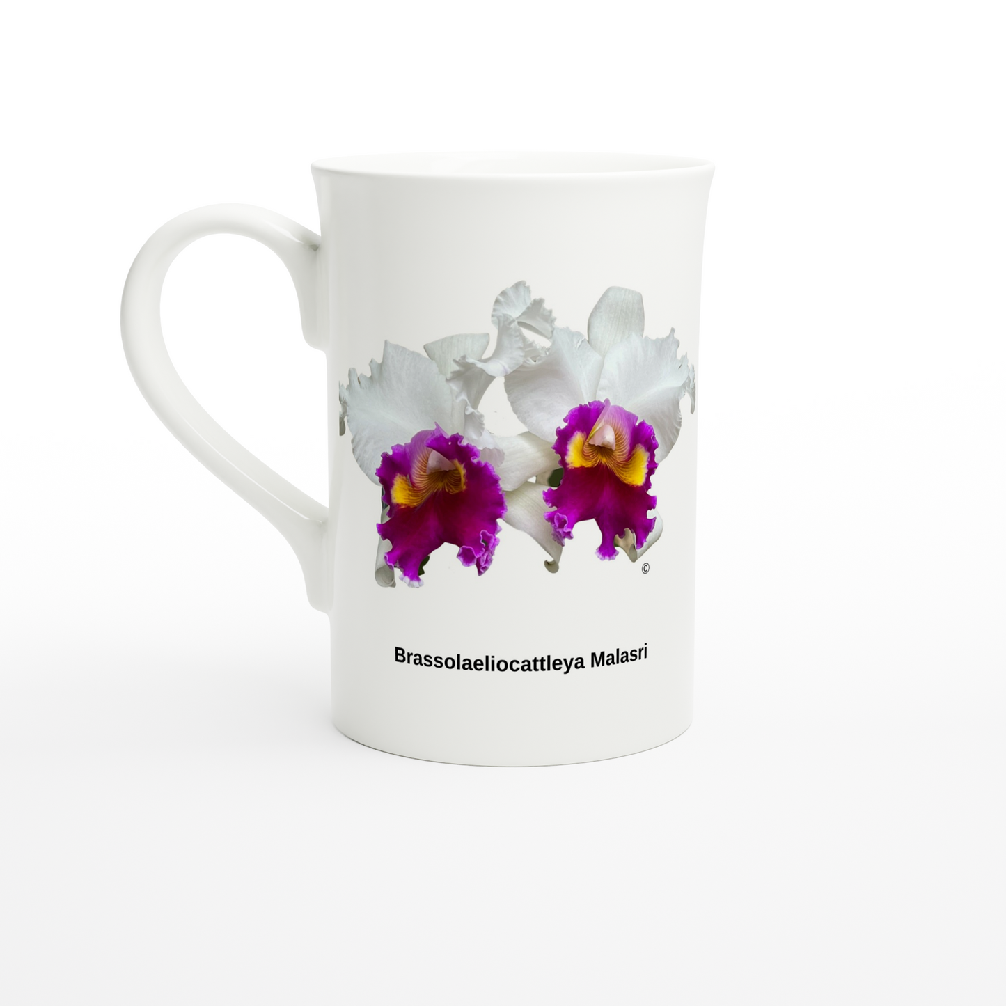 Brassolaeliocattleya Malasri Orchid Porcelain Mug