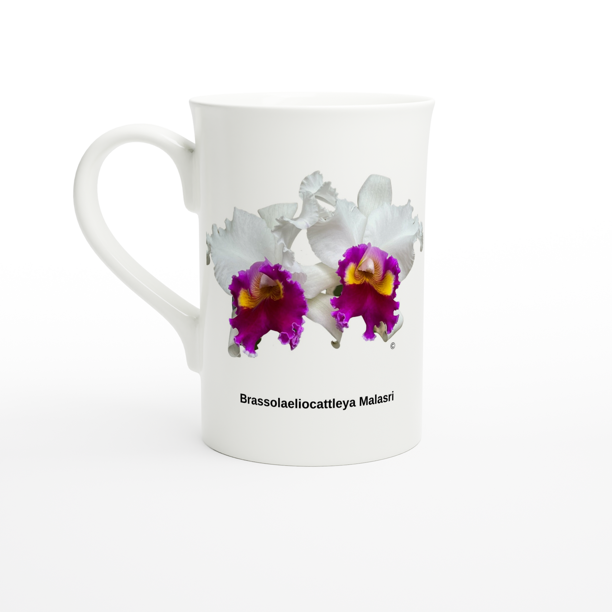 Brassolaeliocattleya Malasri Orchid Porcelain Mug