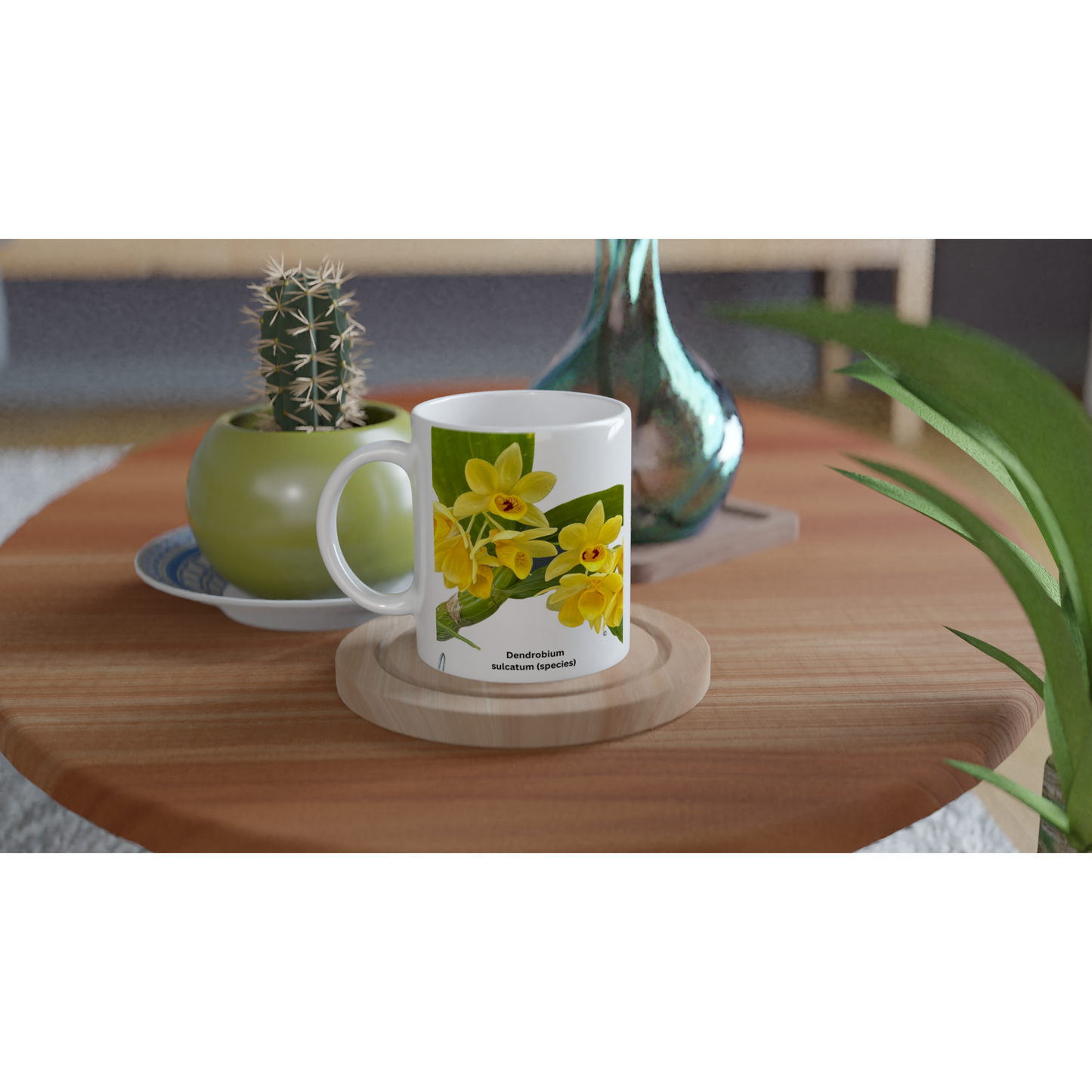 Dendrobium Sulcatum Orchid Coffee Mug