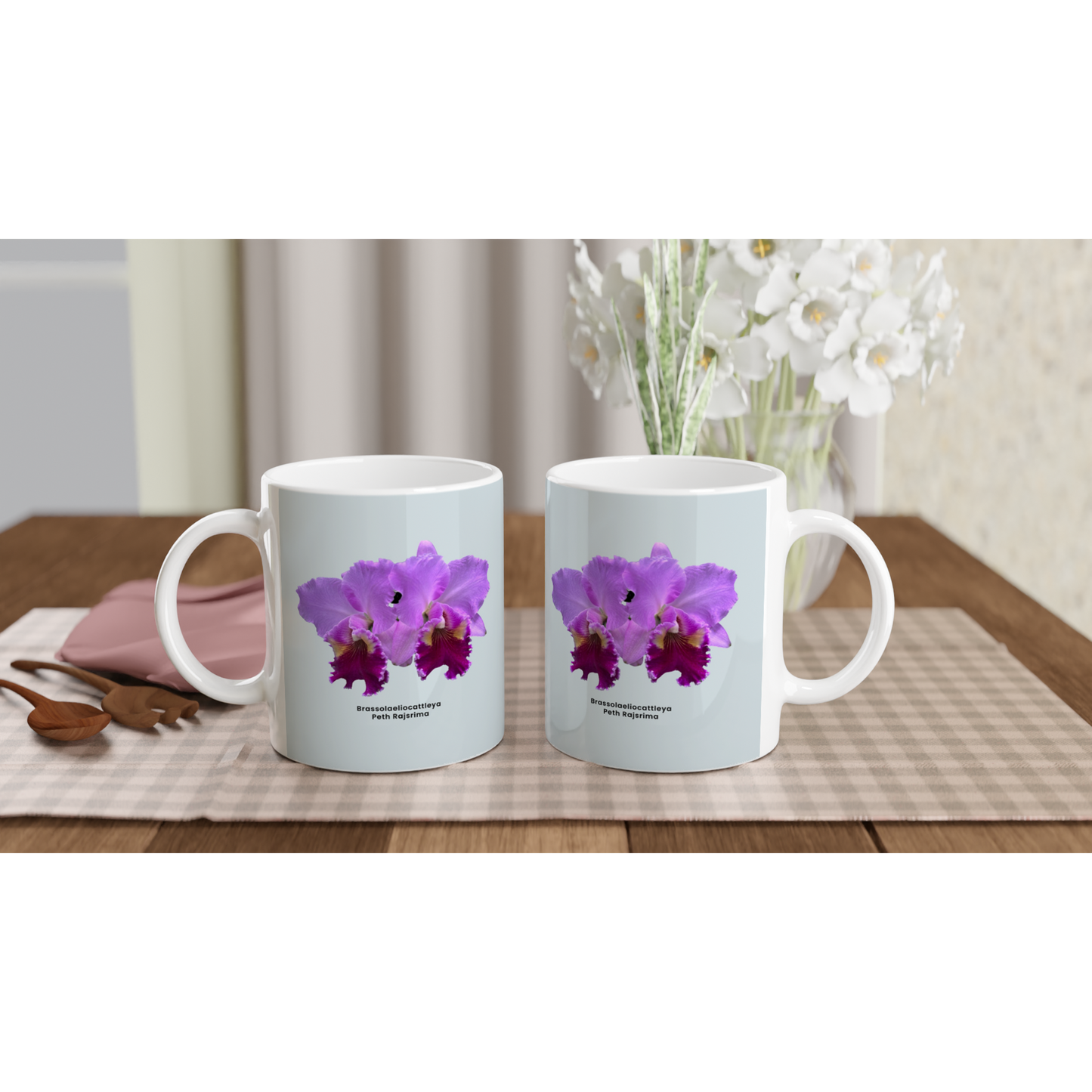 Brassolaeliocattleya Peth Rasjrima Orchid Blue Coffee Mug