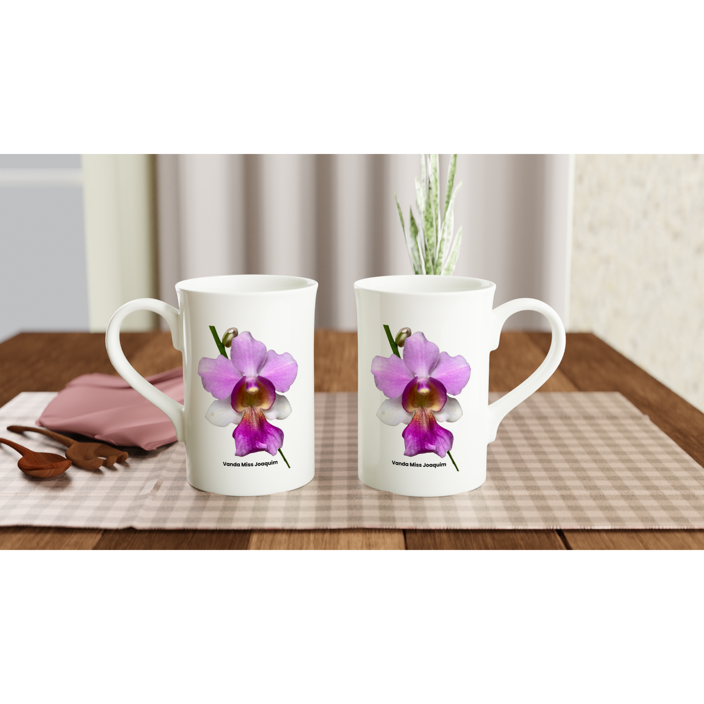 Vanda Miss Joaquim Orchid Porcelain Mug