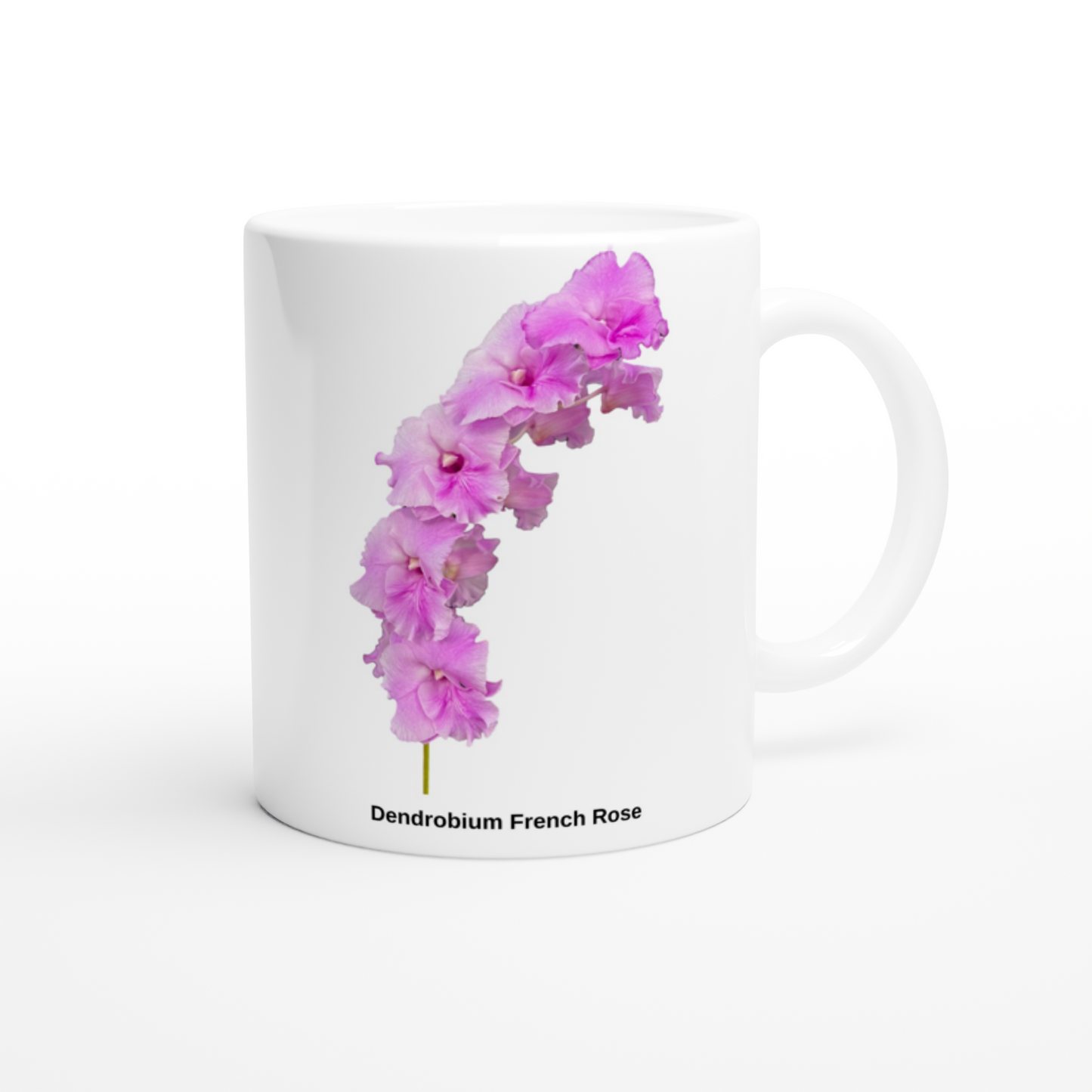 Dendrobium French Rose Orchid Coffee Mug