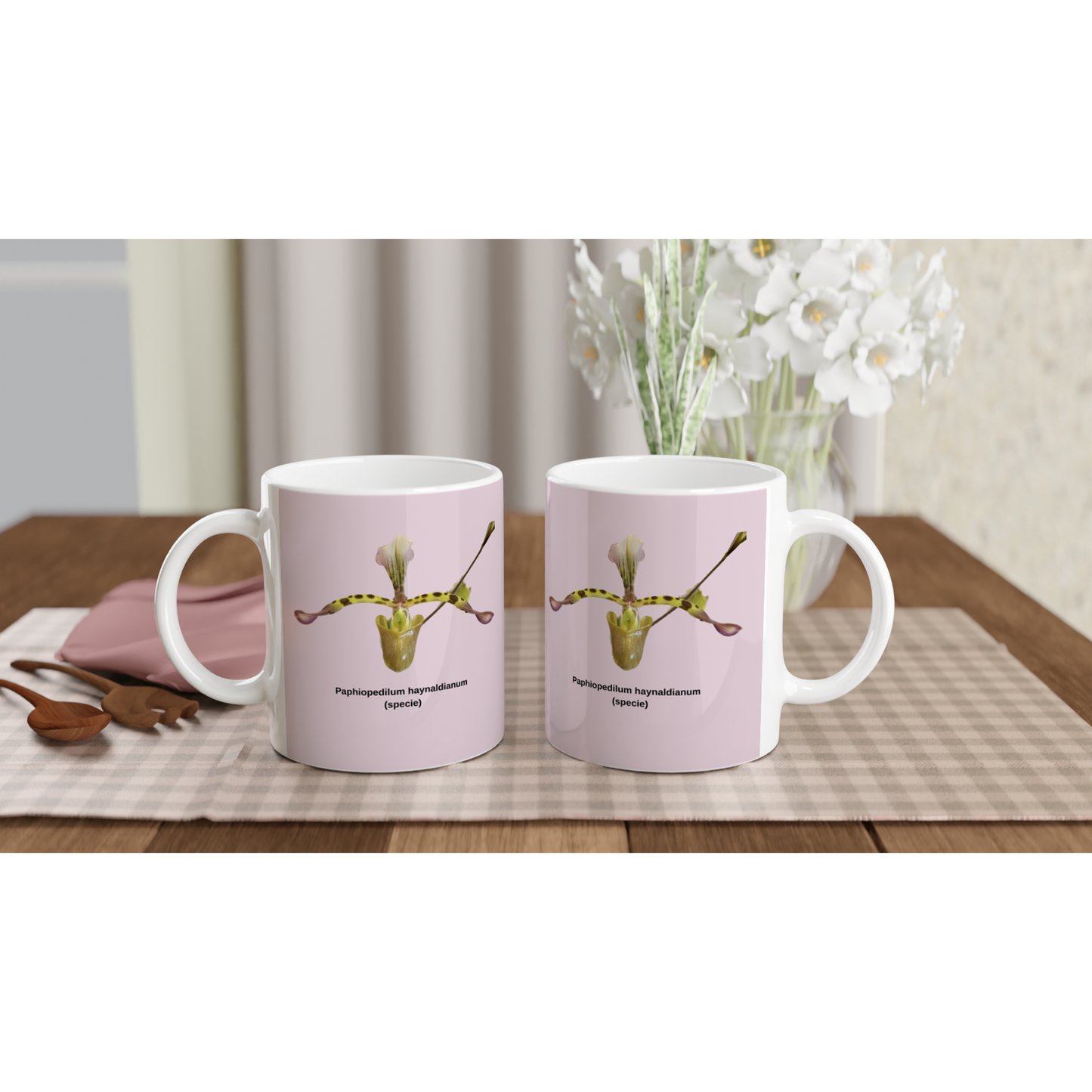 Paphiopedilum haynaldianum Orchid Pink Coffee Mug