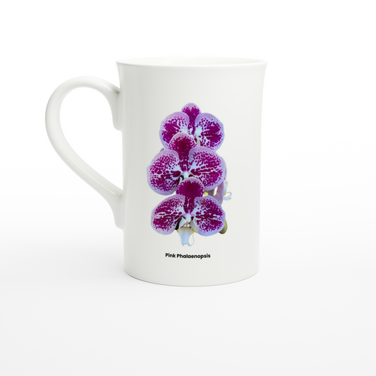 Pink Phalaenopsis Orchid Porcelain Mug