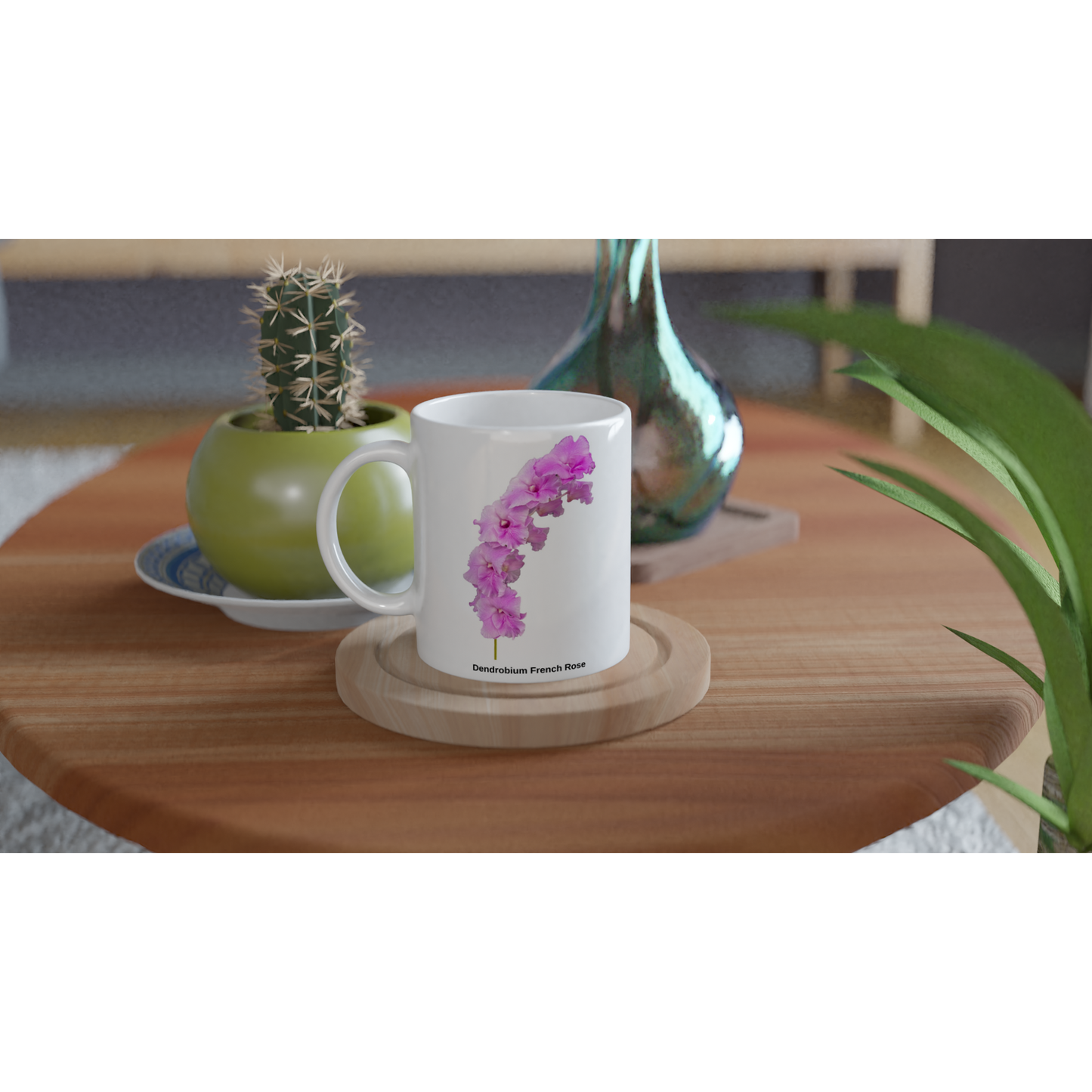 Dendrobium French Rose Orchid Coffee Mug