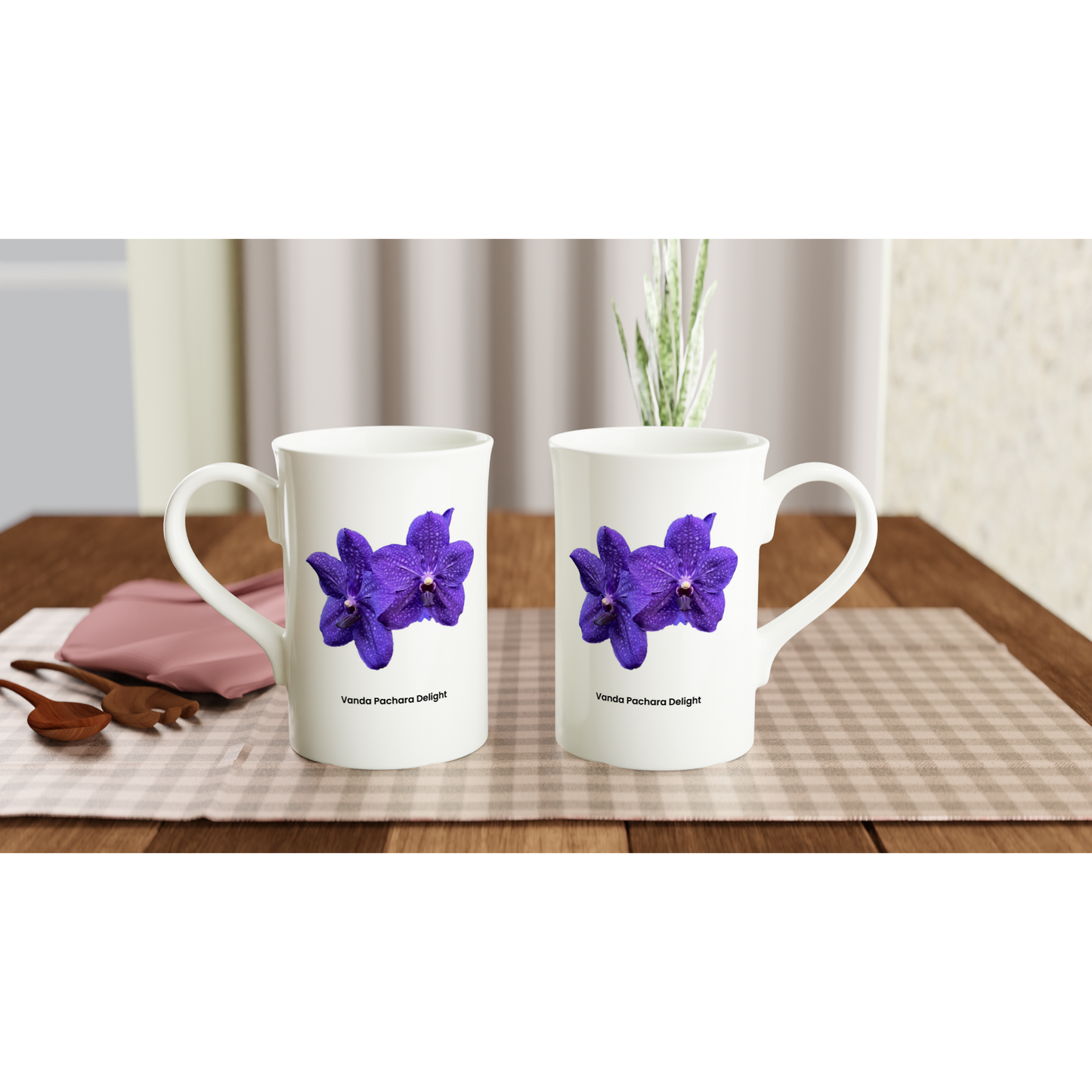 Vanda Pachara Delight Orchid Porcelain Mug