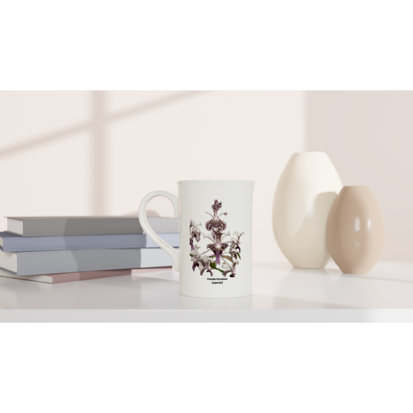 Vanda tricolor Orchid Porcelain Mug