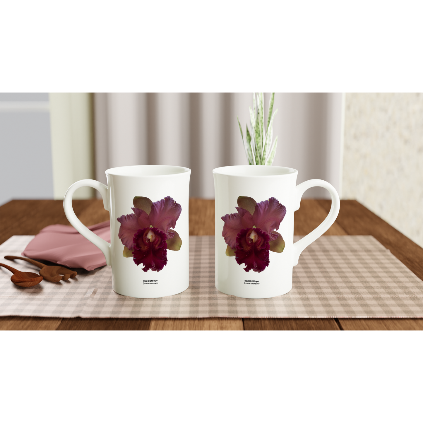 Cattleya Orchid Porcelain Mug